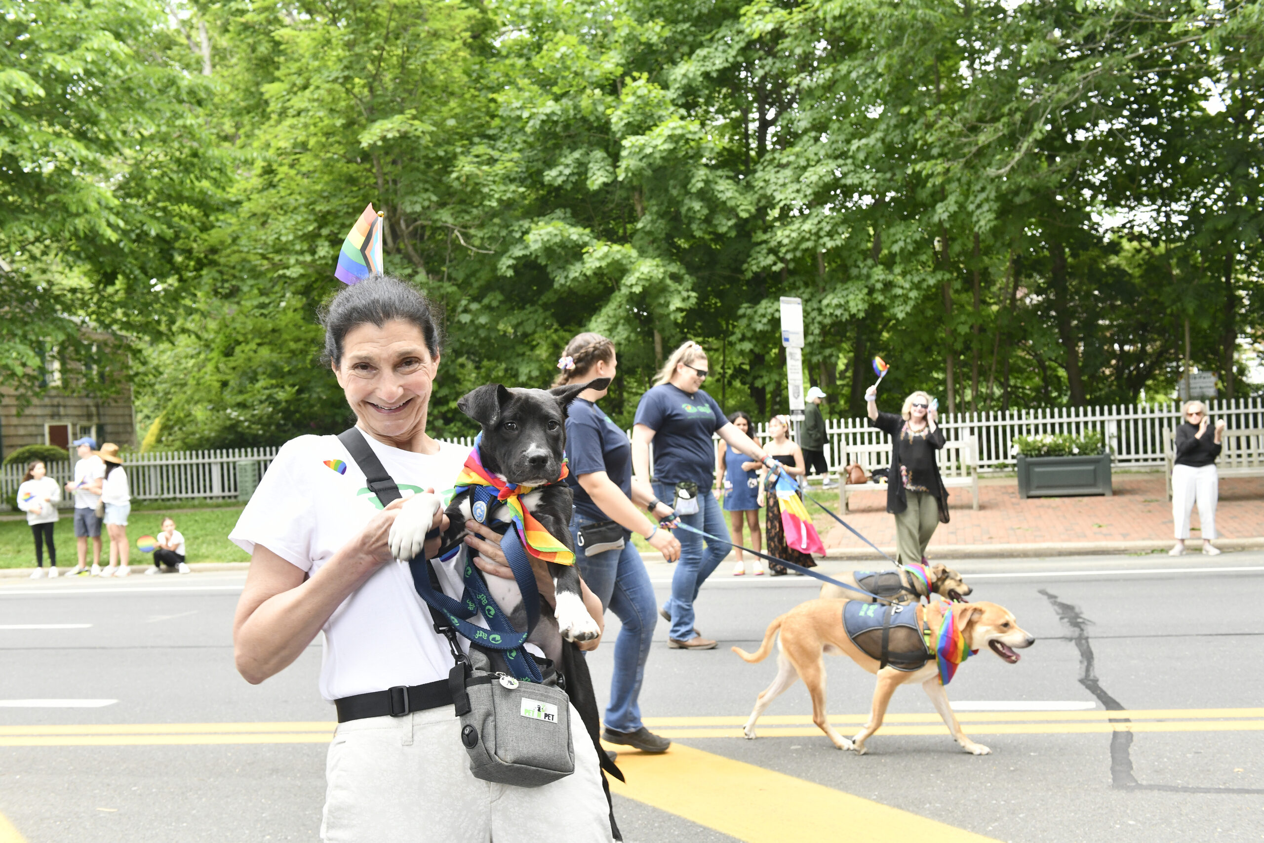 The Animal Rescue Fund of the Hamptons during the parade.