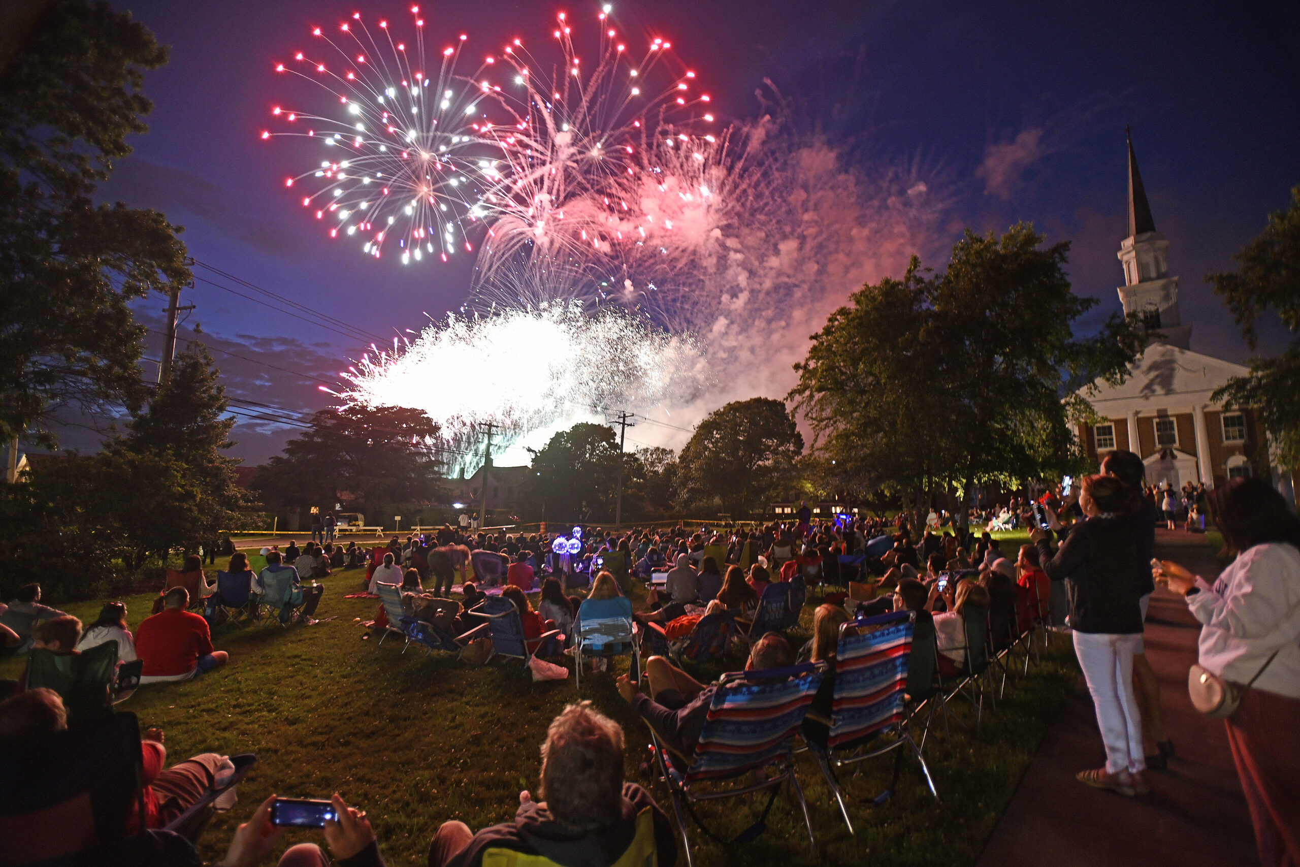 The 2021 The Westhampton Country Club fireworks display.   DANA SHAW