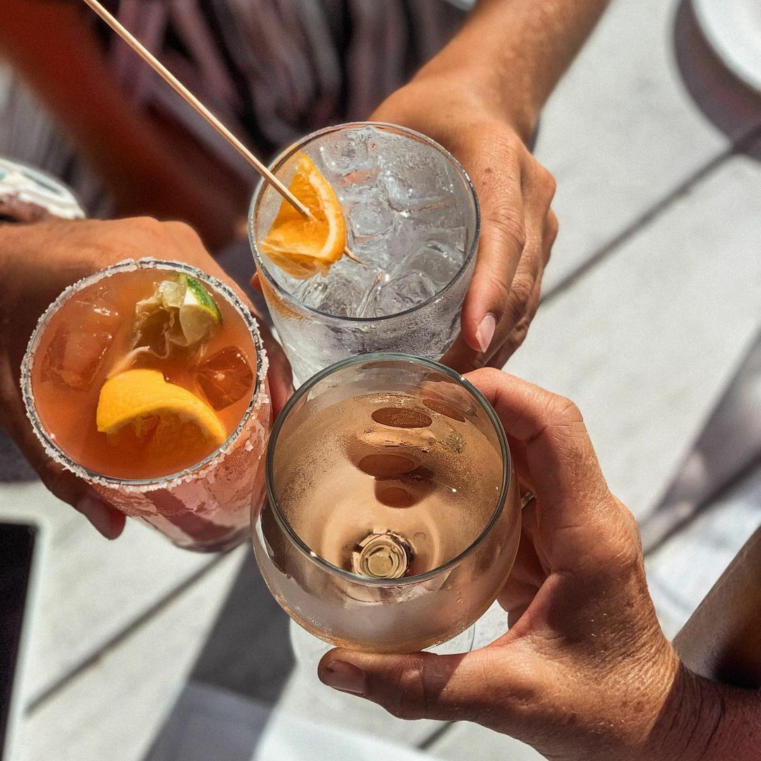 Enjoy the summer happy hour at Bostwick's on the Harbor. COURTESY BOSTWICKS ON THE HARBOR