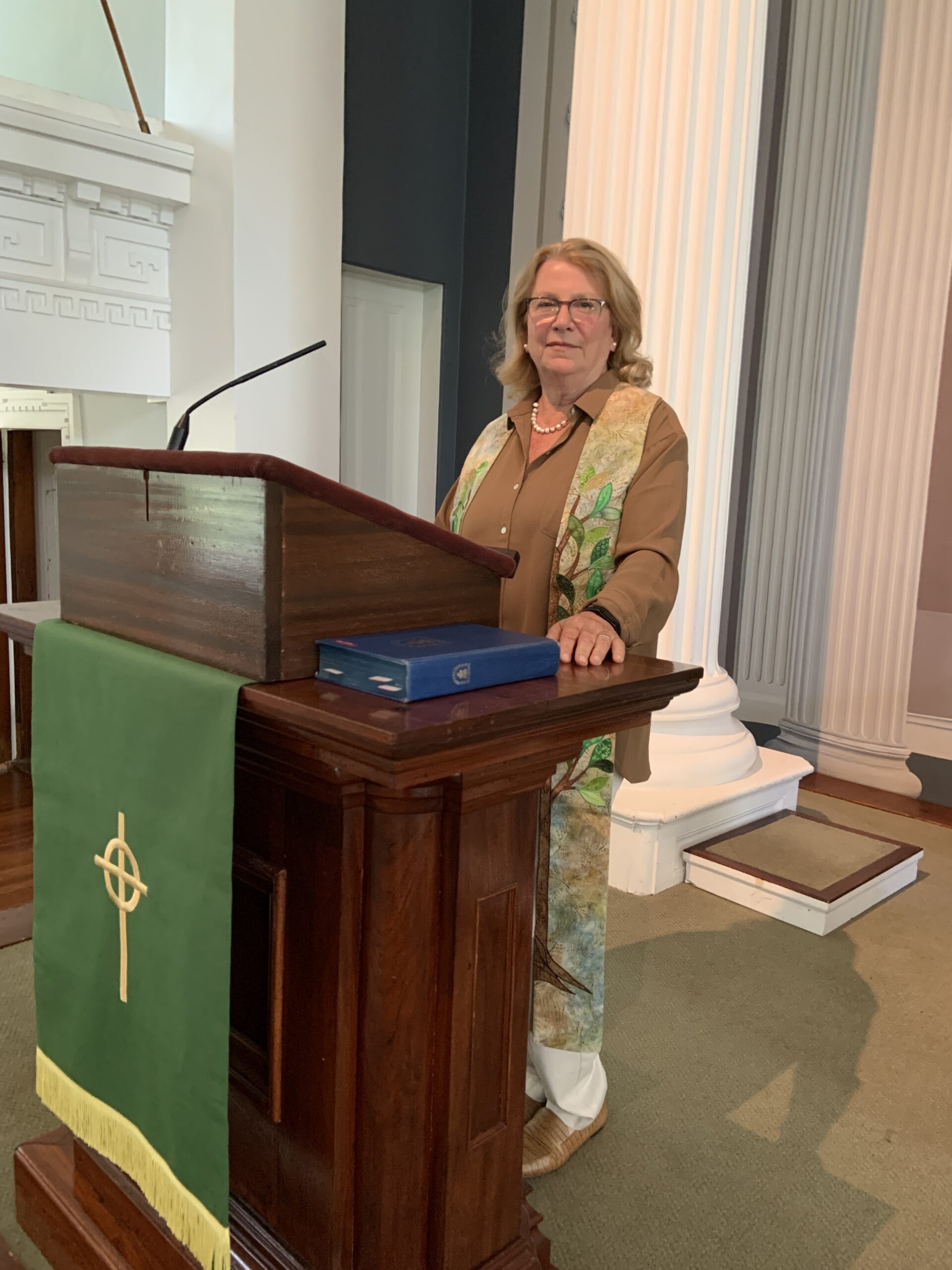 Nancy Remkus, an interfaith minister, has been named pastor of the Old Whalers' Church in Sag Harbor. STEPHEN J. KOTZ