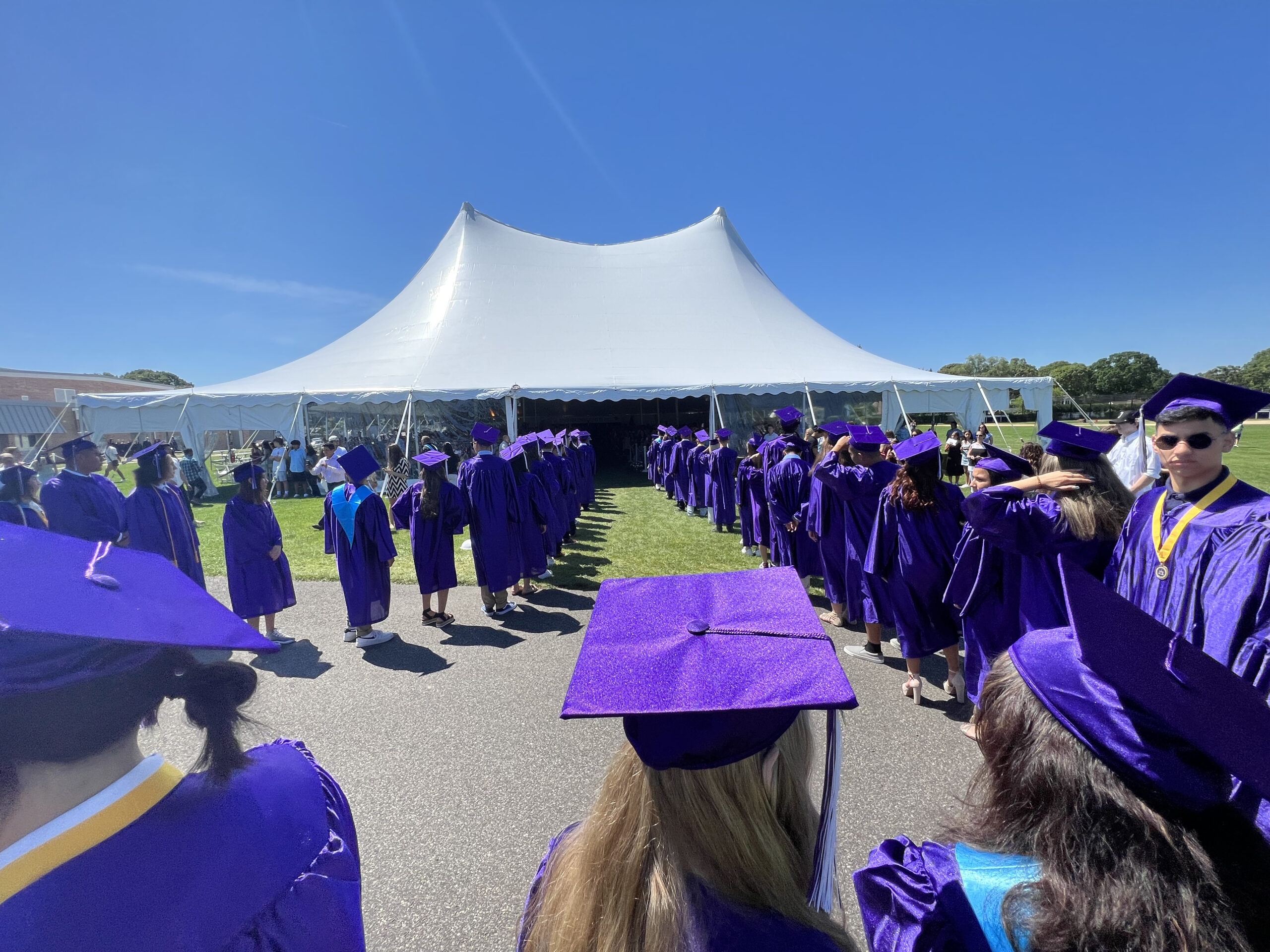 Hampton Bays High School graduation on June 25.  DANA SHAW