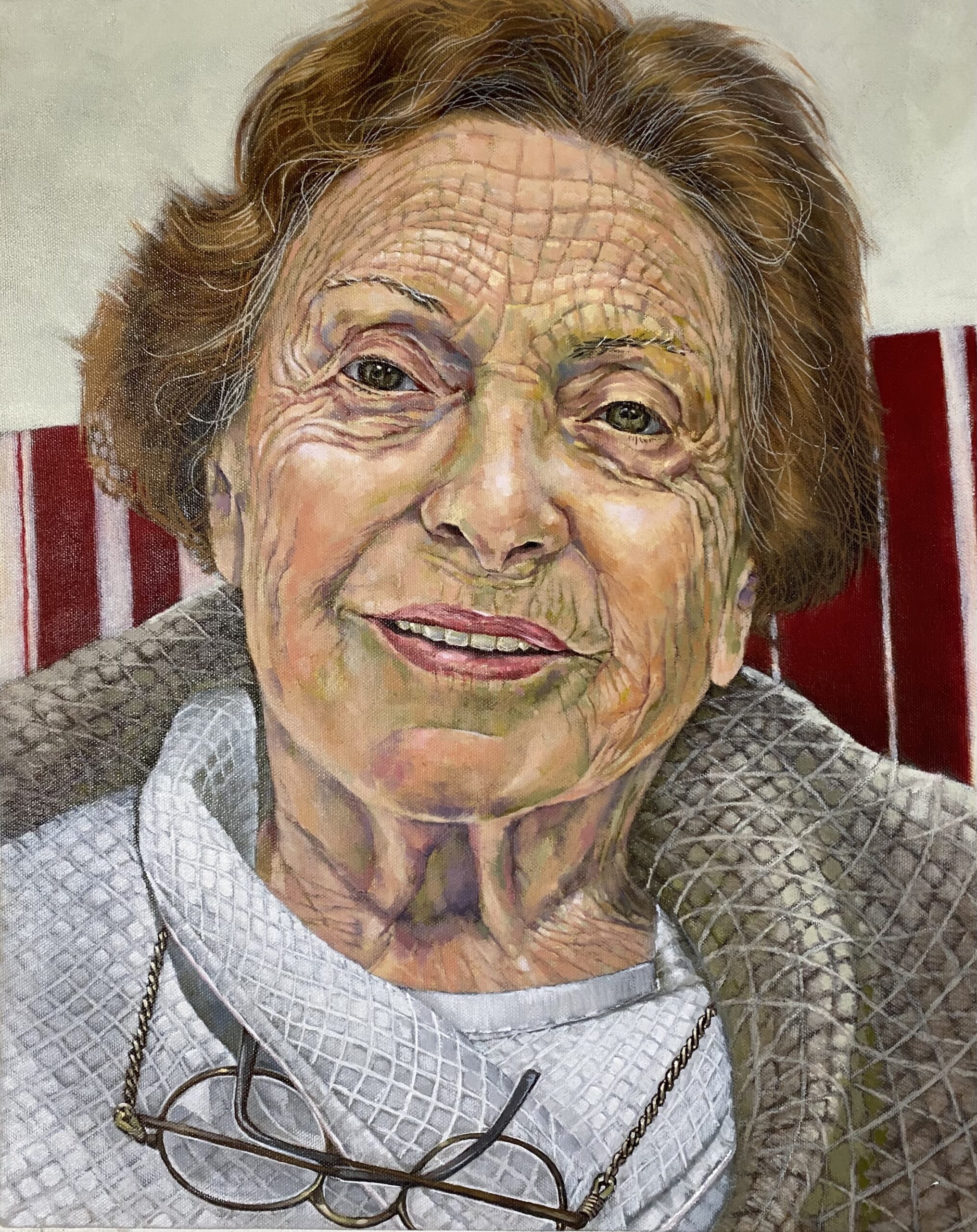 A portrait of Connie Clarke painted by Bob Weinstein