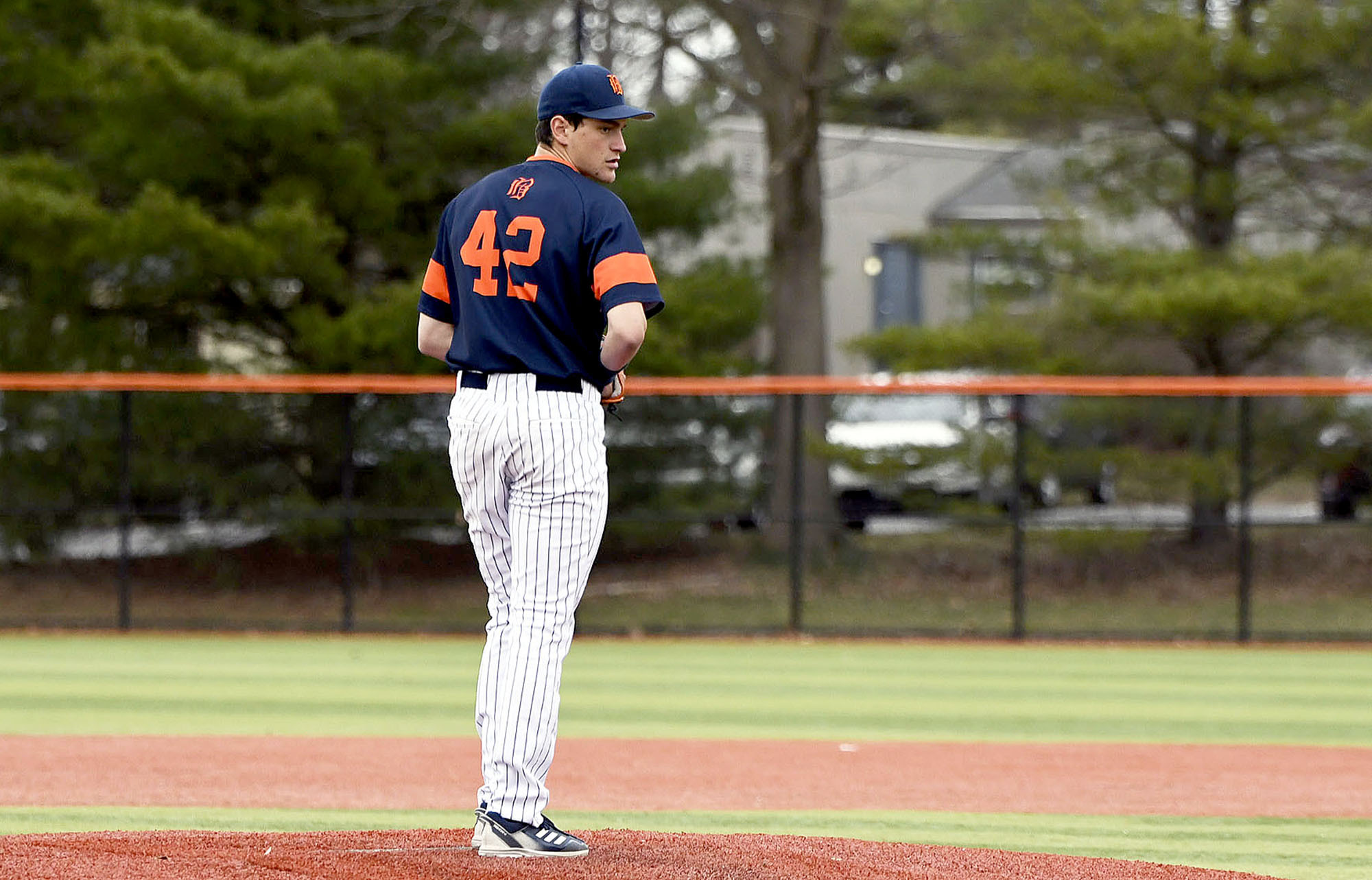 Sag Harbor manager Jacob Tobin is high on Bucknell pitcher Nicholas Mulvey.     PHIL INGLIS