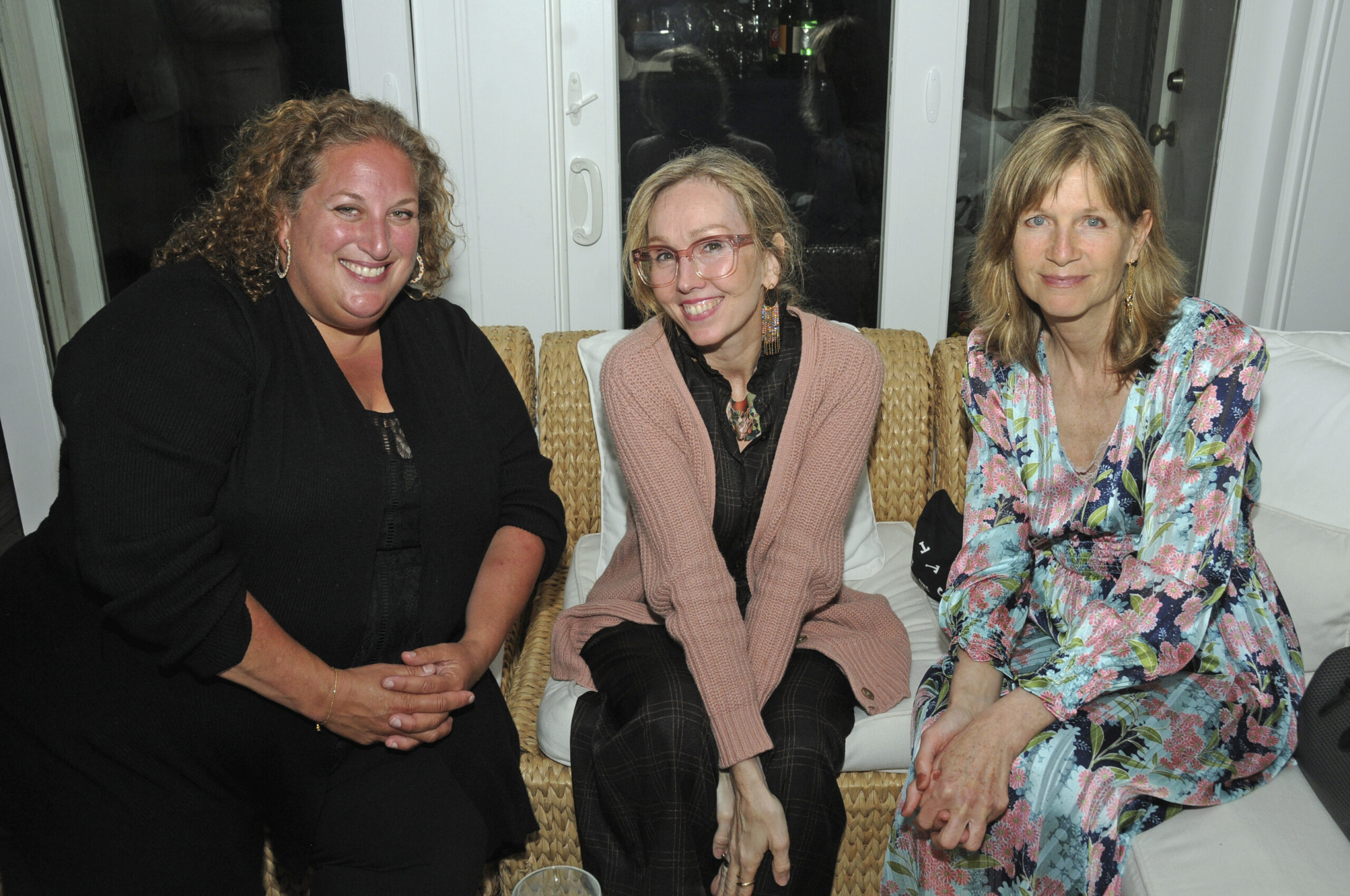 Amy Kirwin, Andrea Grover, and Corinne Erni at the benefit on Saturday.  RICHARD LEWIN