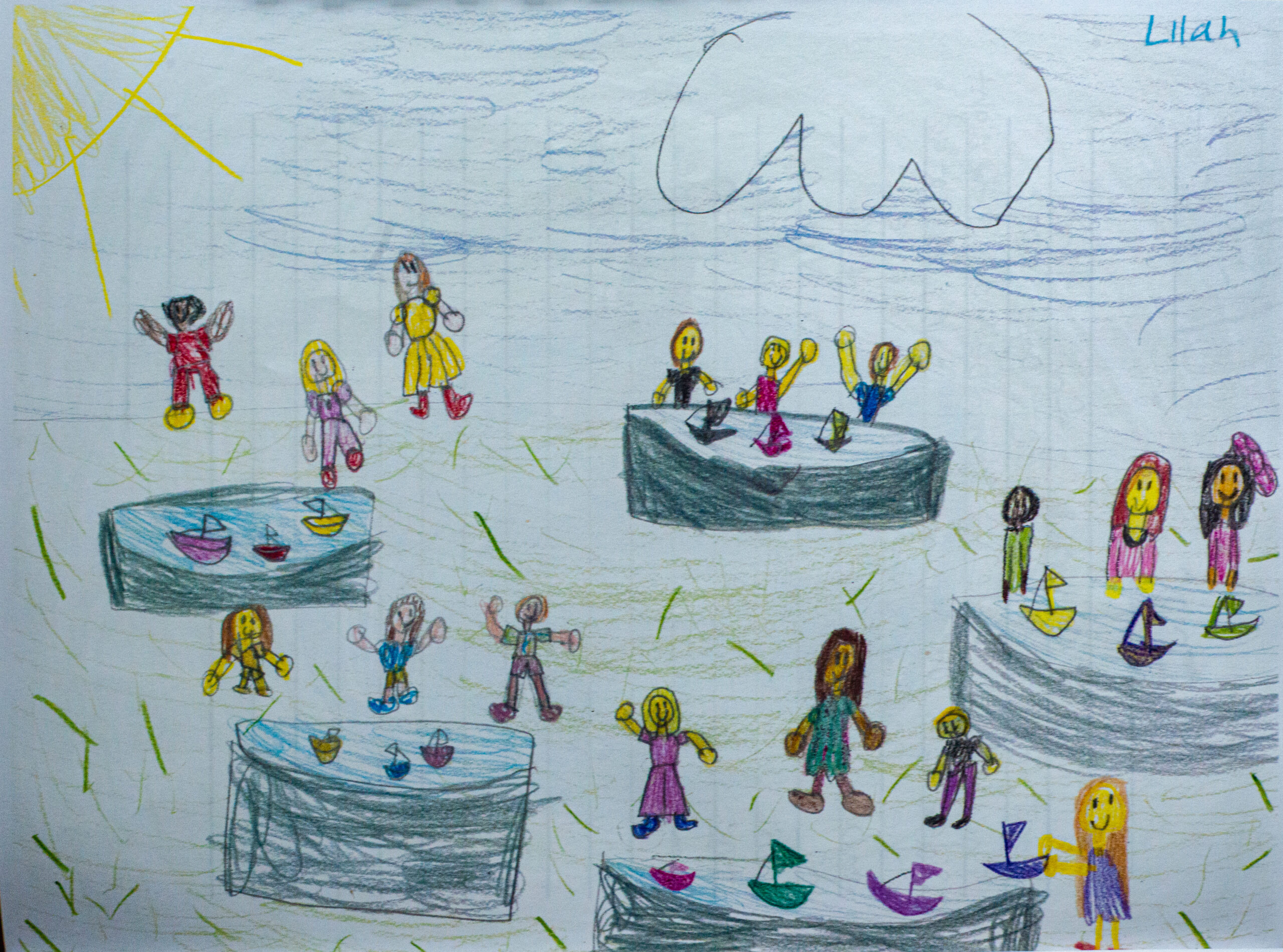 Students at Sag Harbor Elementary School wrote thank you notes to the East End Classic Boat Society.