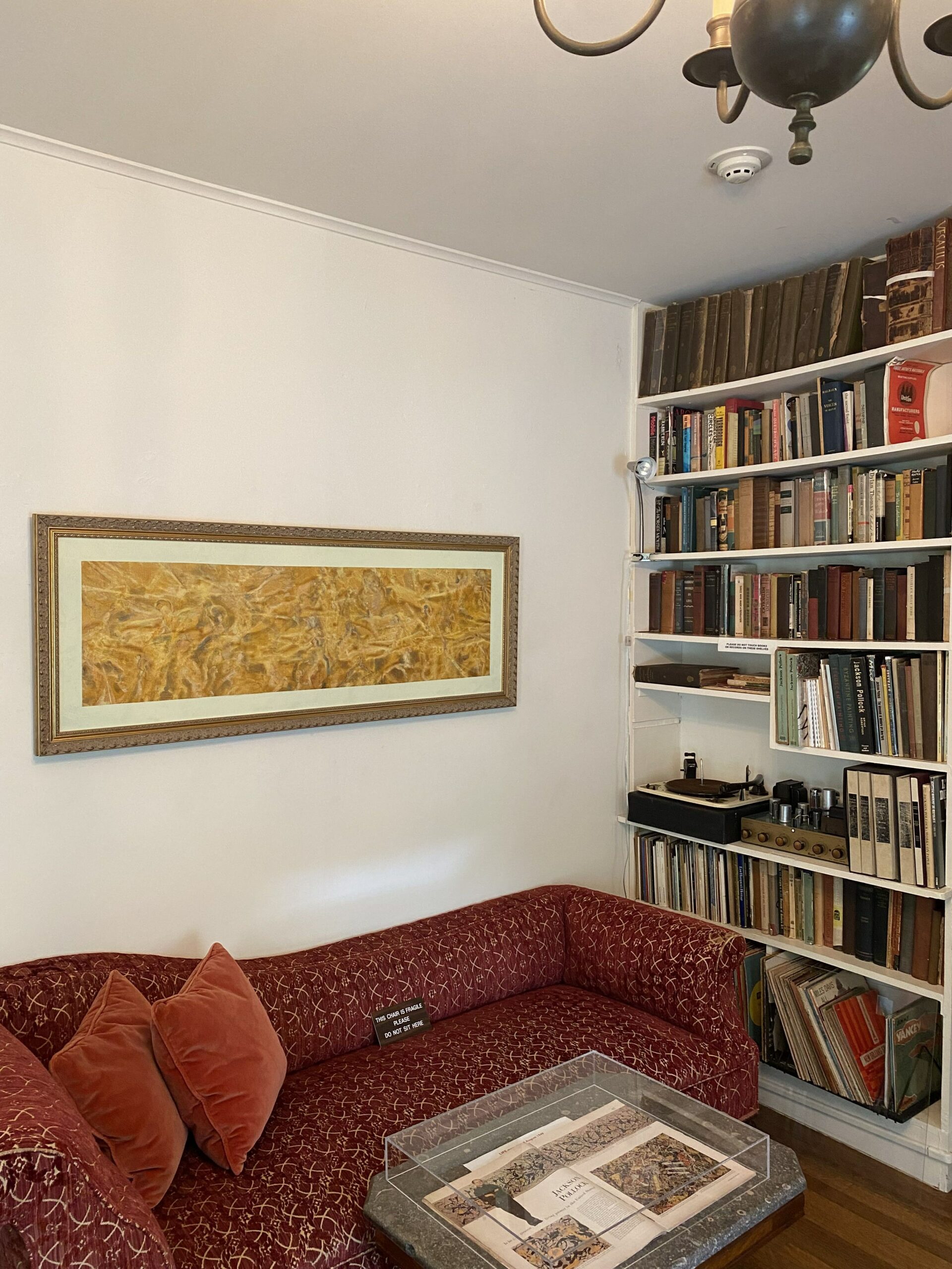 An untitled work of Netter's from the 1960s hanging in the Pollock-Krasner House.
