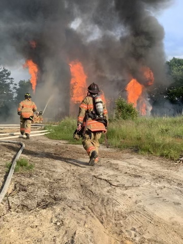 A fire engulfed a home at 154 Head of Pond Road in Water Mill on Friday, June 3.
