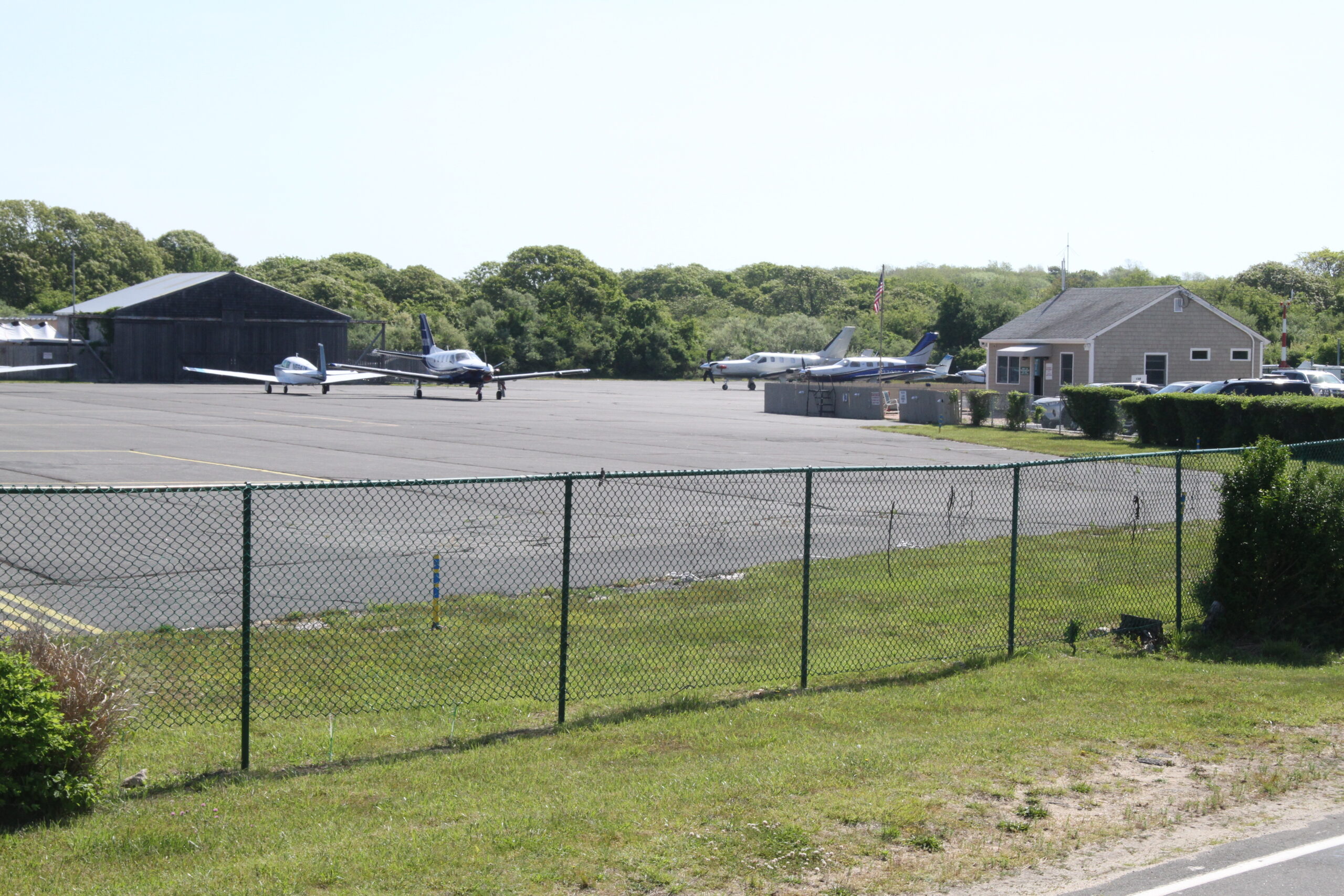 Montauk Airport in late May.