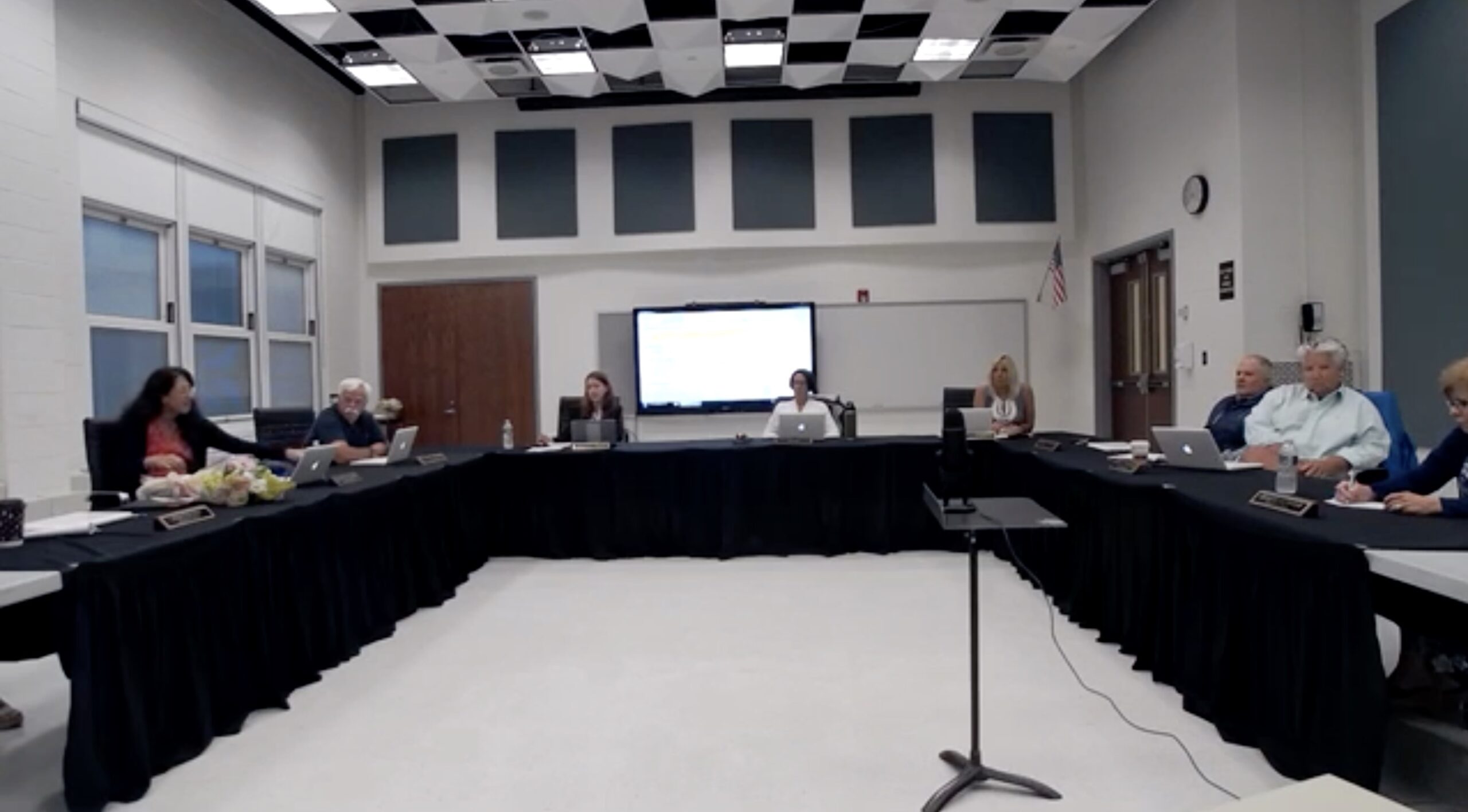 Westhampton Beach School District's board of education listens to parents and students voice concerns over the 20 percent weight the grade of a Regents exam has a student's overall average for that course.
