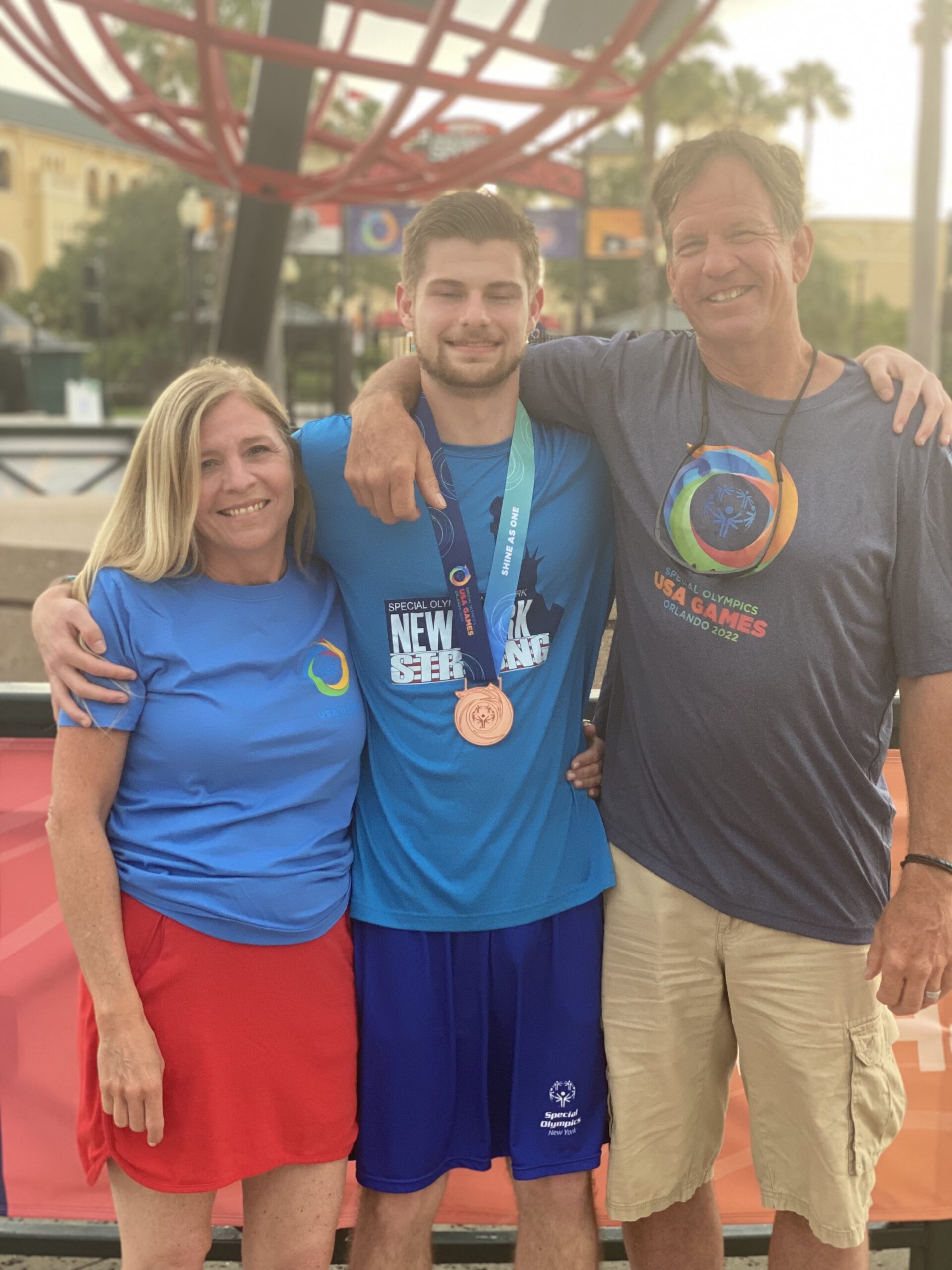 Ross Ebrus with parents, Neal and Roni Ebrus.