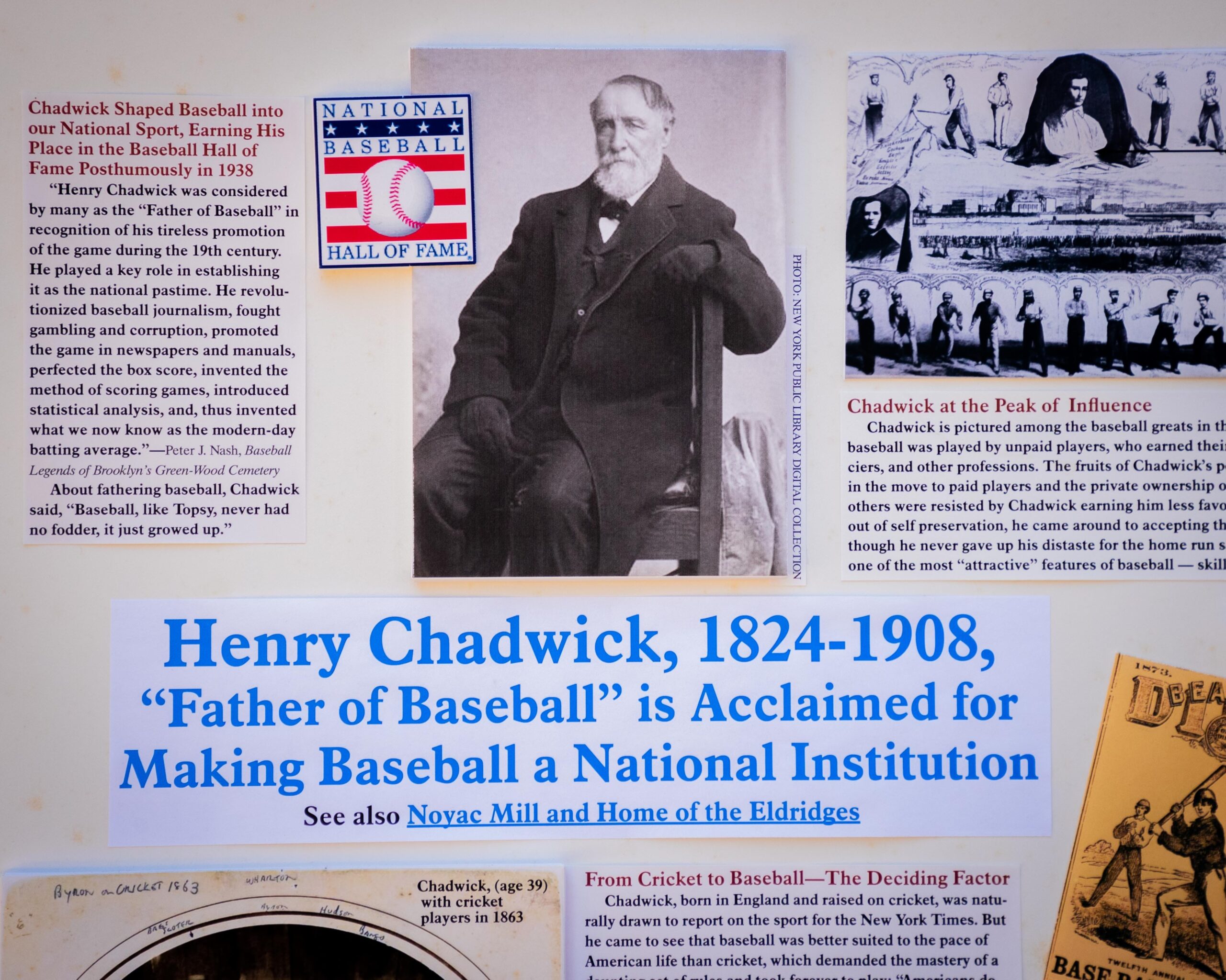Henry Chadwick was inducted into the National Baseball Hall of Fame in 1938.     DEMETRIUS KAZANAS