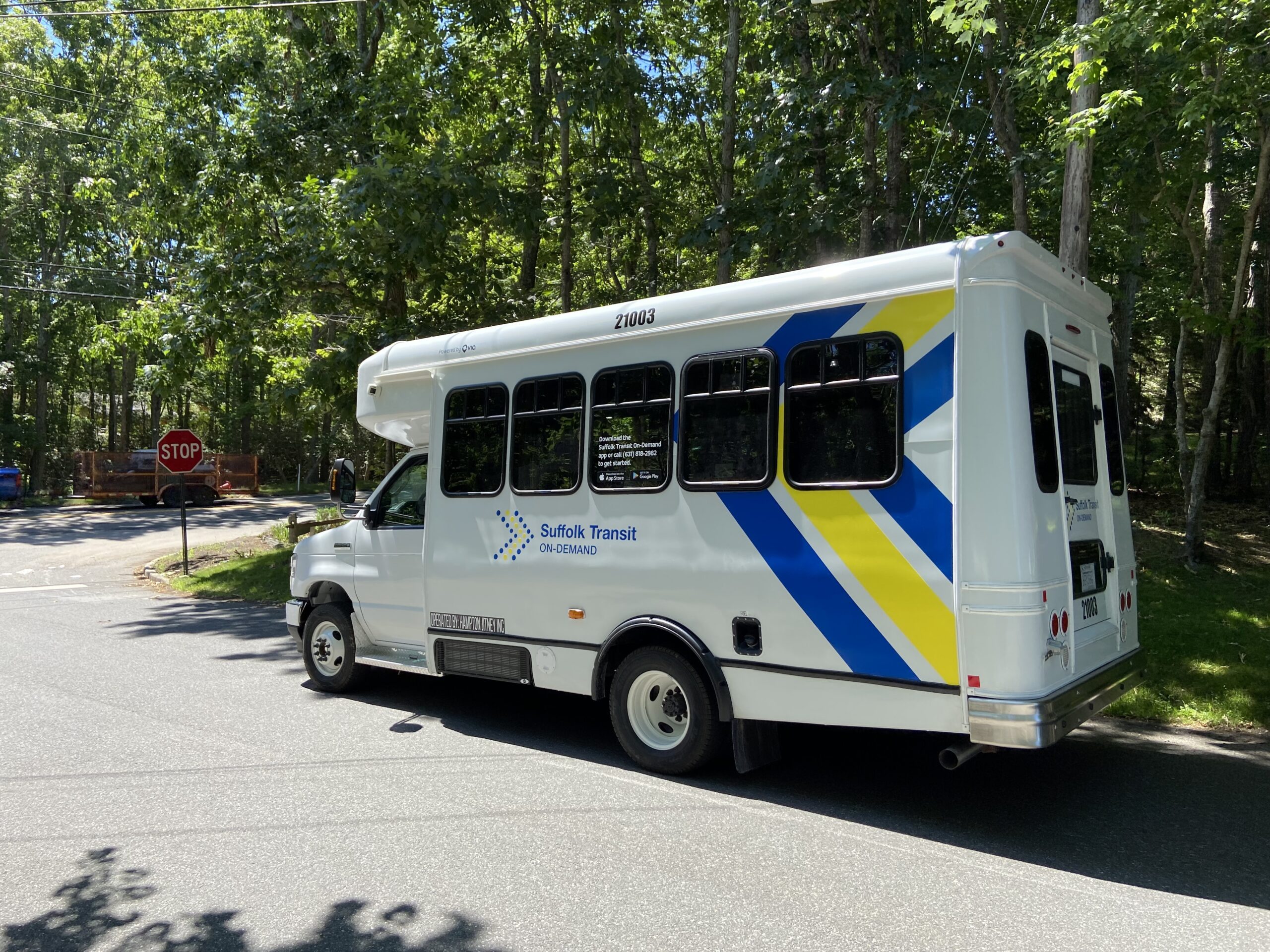 Suffolk County's new Transit On-Demand mini-bus picks you up and takes you anywhere you want to go in Southampton and Sag Harbor. It’s a pilot program for now, but if everyone keeps using it, it could expand to East Hampton and beyond. MICHAEL IASALLI