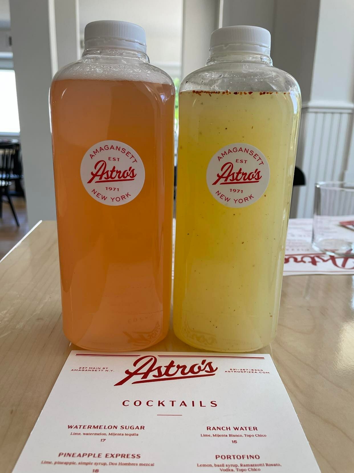 Astro's Pizza offers cocktails to go. COURTESY ASTRO'S