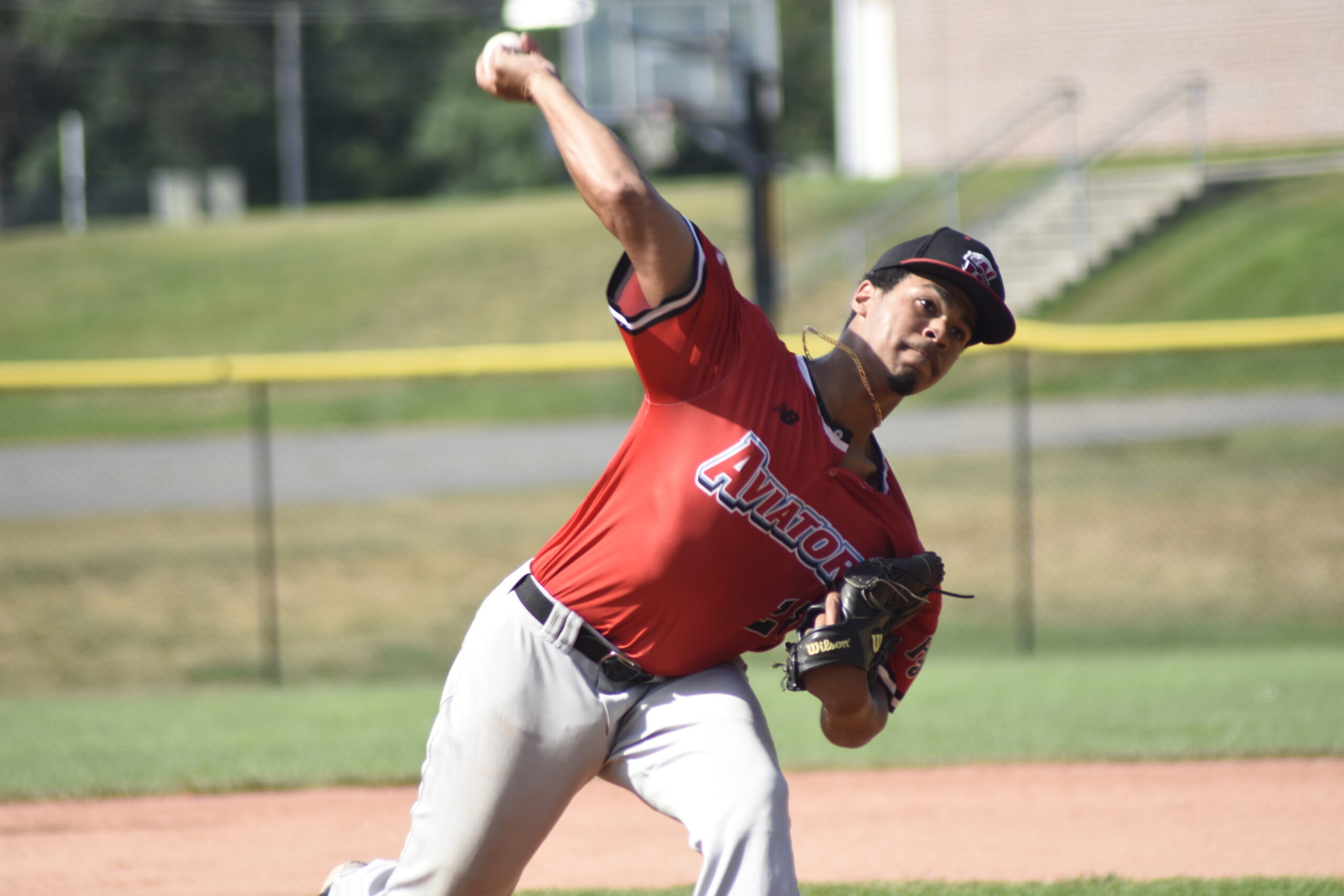 Jomari Rosa (UMass-Lowell) started on the mound for the Aviators in game two of the series on July 27.    DREW BUDD