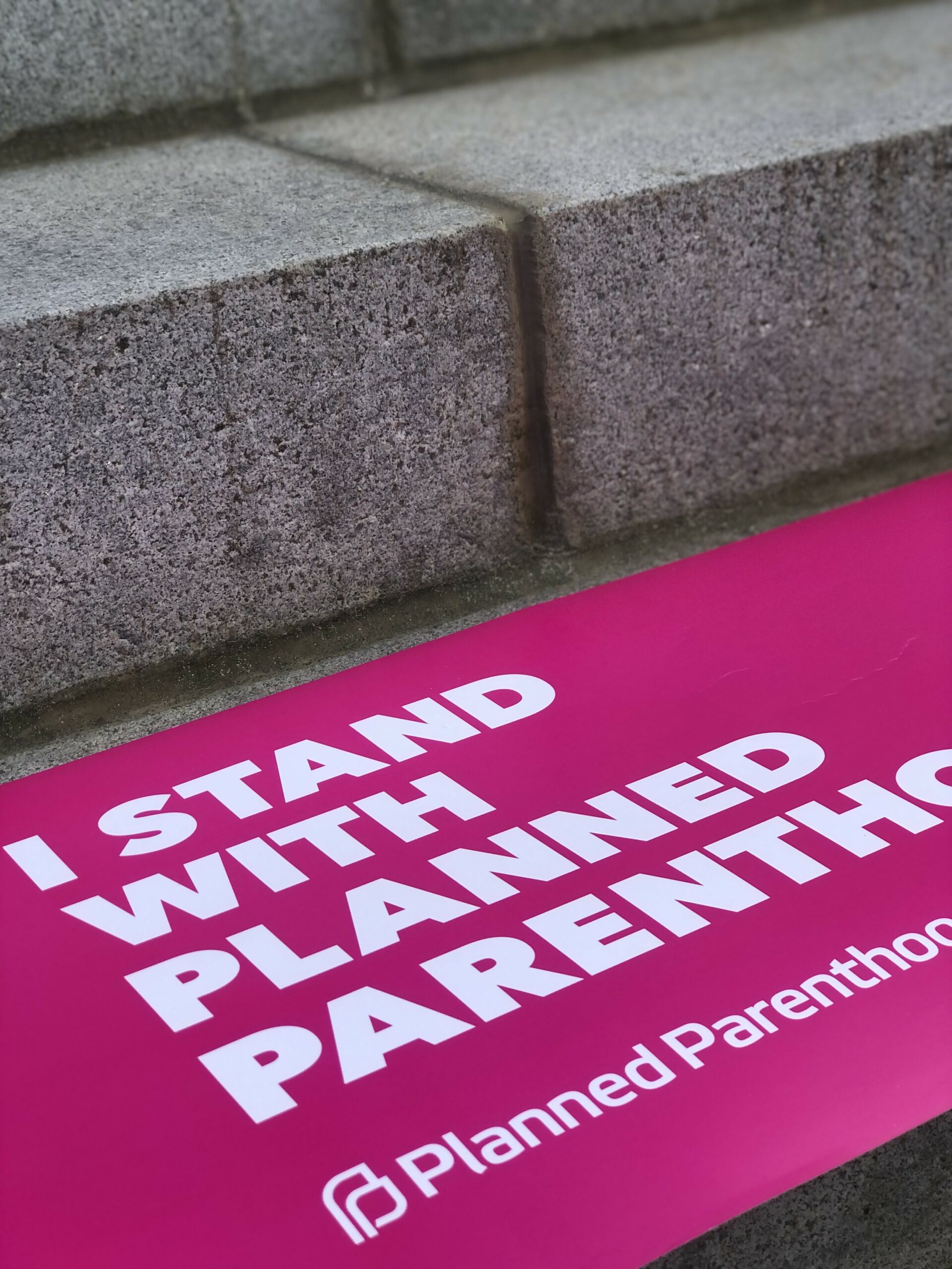 Planned Parenthood Hudson Peconic had a strong presence at the rally.