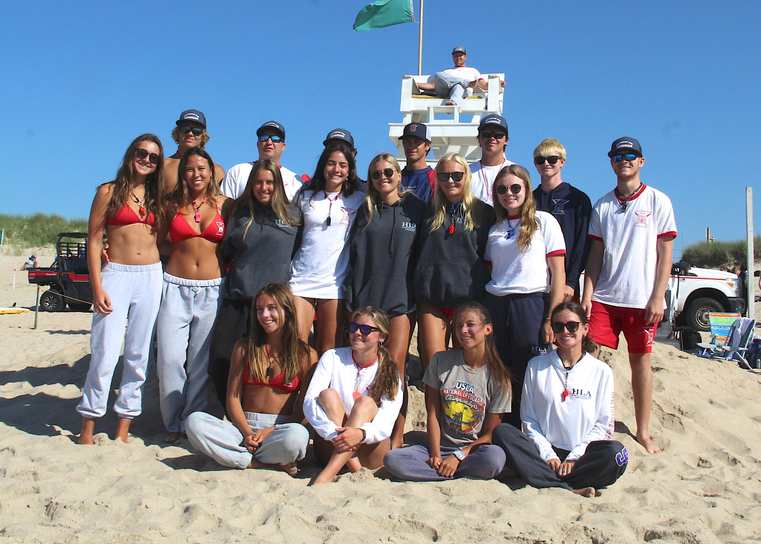 Many of the lifeguards at Atlantic Beach in Amagansett have gone through the East Hampton Town junior lifeguard program.   KYRIL BROMLEY