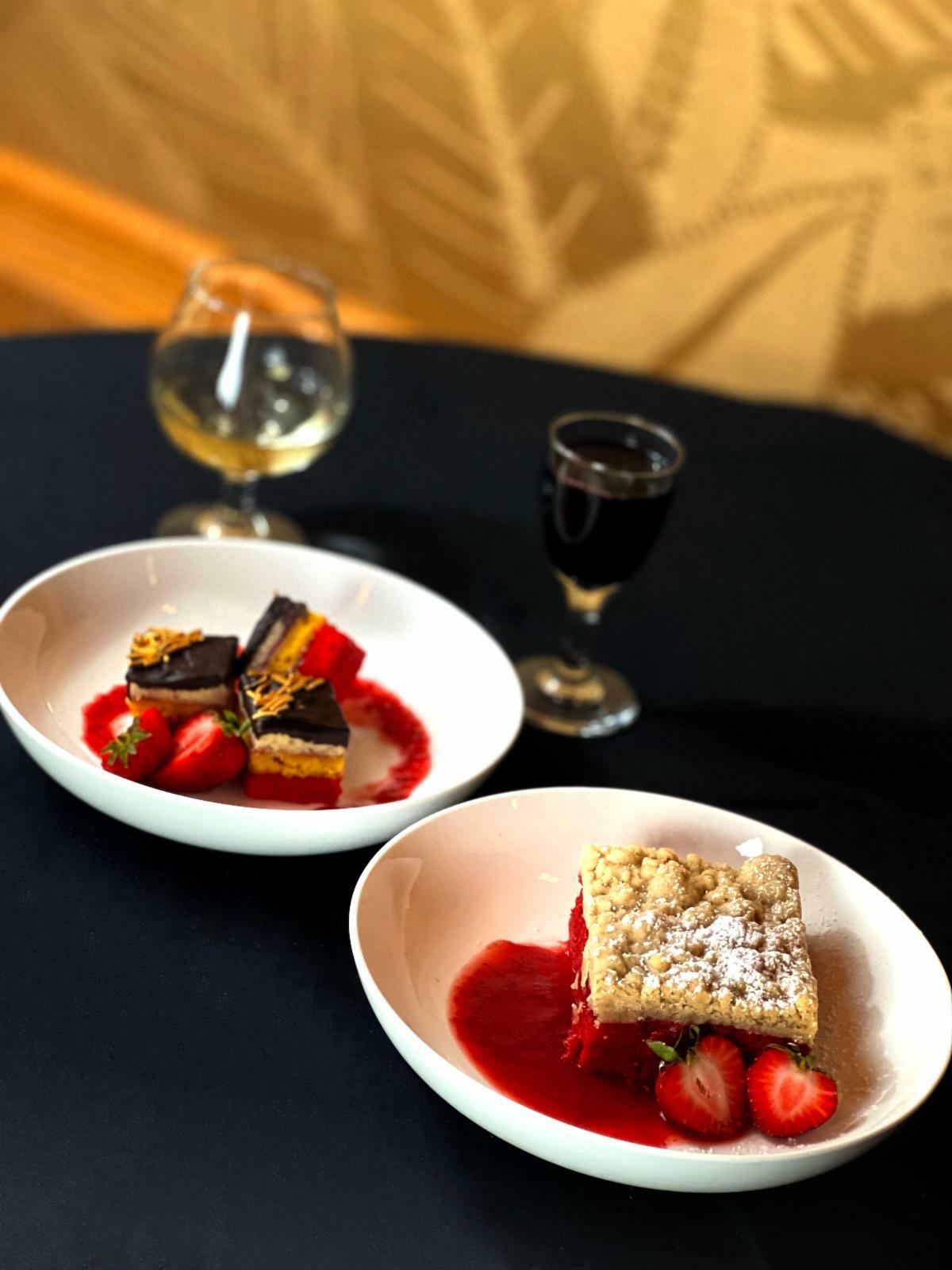 Small plates and desserts like Deco Cakes and The Suffolk Velvet are now available during shows at Suffolk Theater. COURTESY THE SUFFOLK