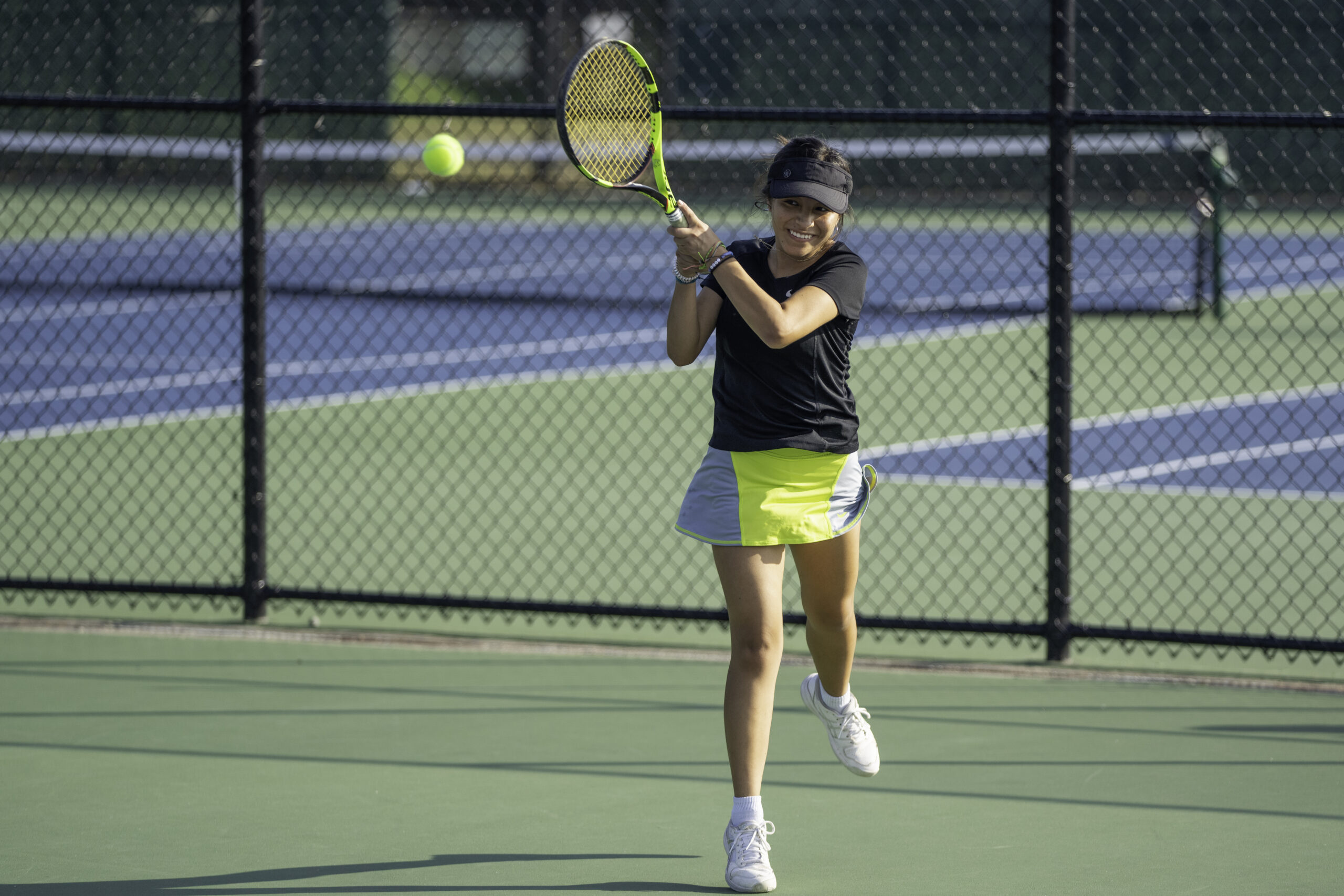 Samantha Pillco is an up-and-coming tennis player for the Bonackers, according to head coach Kevin McConville.  RON ESPOSITO