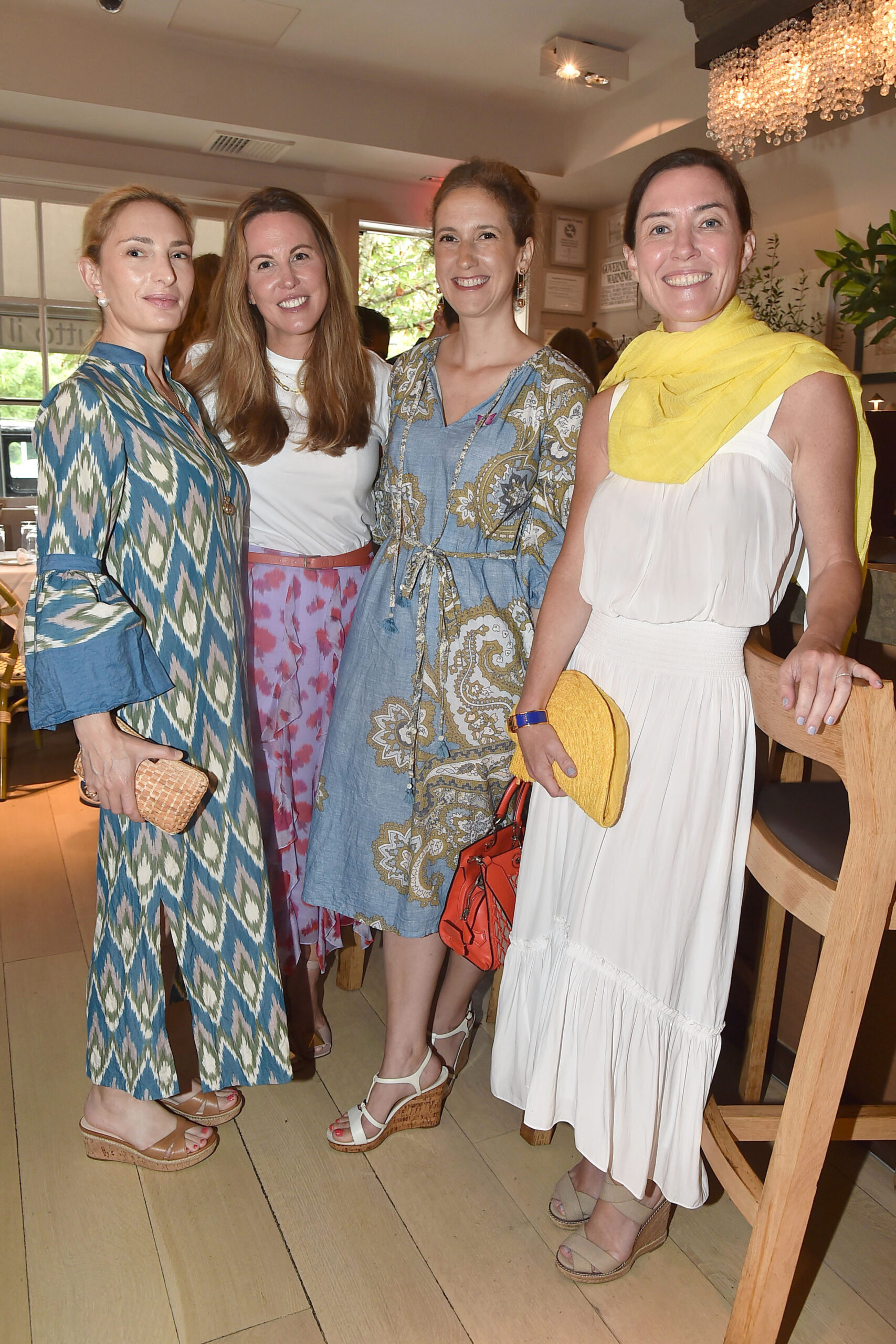 Kara Gerson, Christin Farrar, Genevieve Sonsino, and Jackie Thomson were among those attending the Solving Kids Cancer benefit luncheon at Tutto II Giorno in Southampton on August 1. PATRICK MCMULLEN