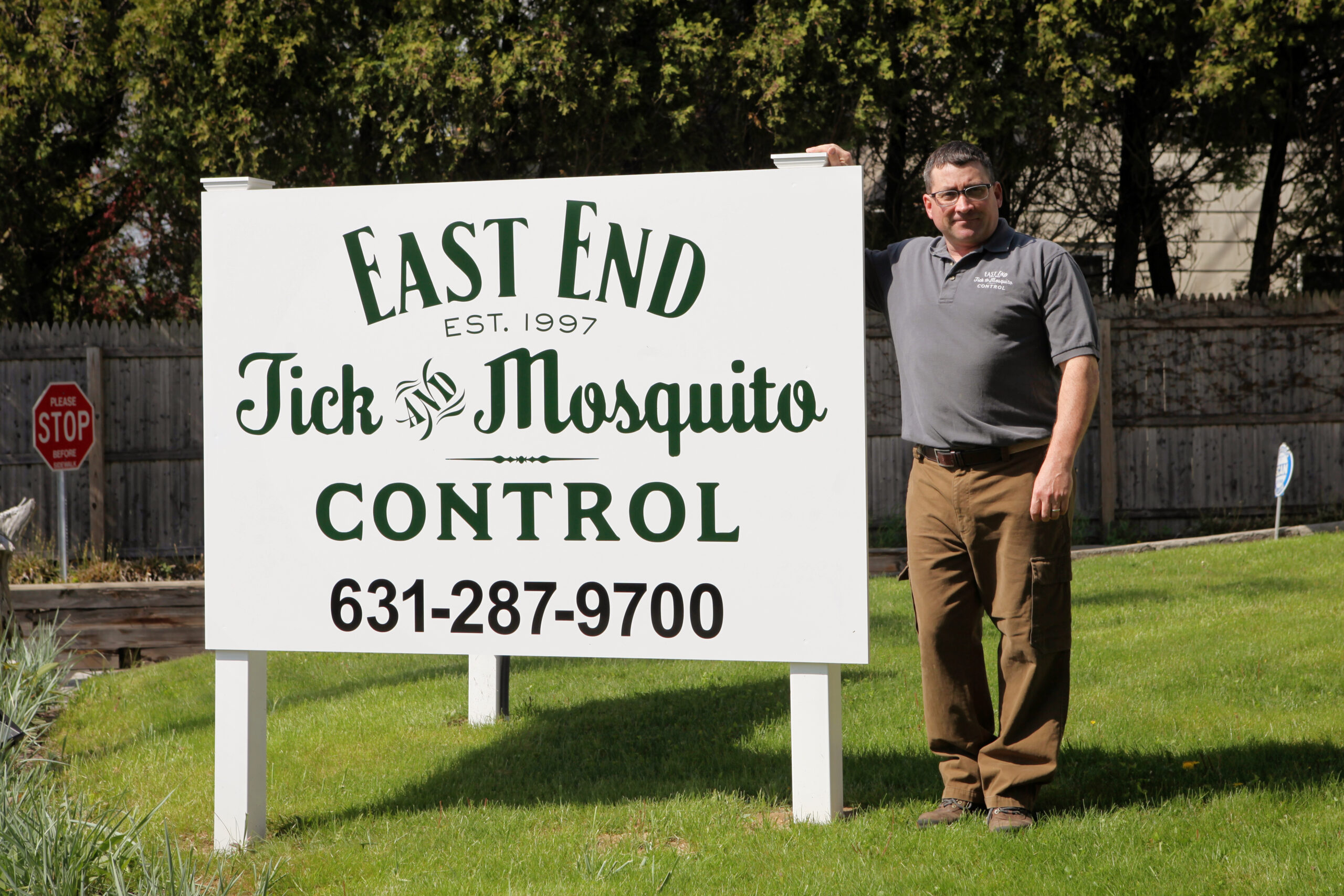 Brian Kelly, owner of East End Tick & Mosquito Control.