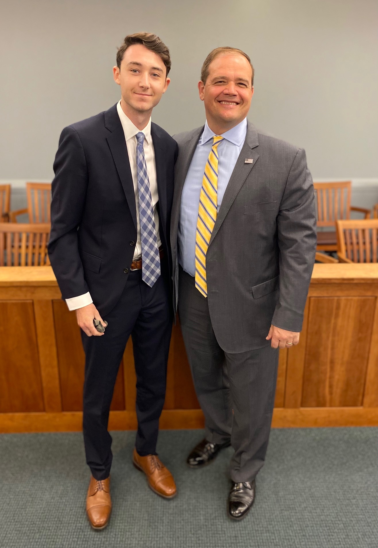 Samuel Beck of East Hampton is among the law students who were selected to intern with Suffolk County District Attorney Raymond  Tierney this summer. Beck is studying law at American University Washington College of Law and is assigned to the DA's Appeals Bureau.  COURTESY SUFFOLK COUNTY DISTRICT ATTORNEYS OFFICE