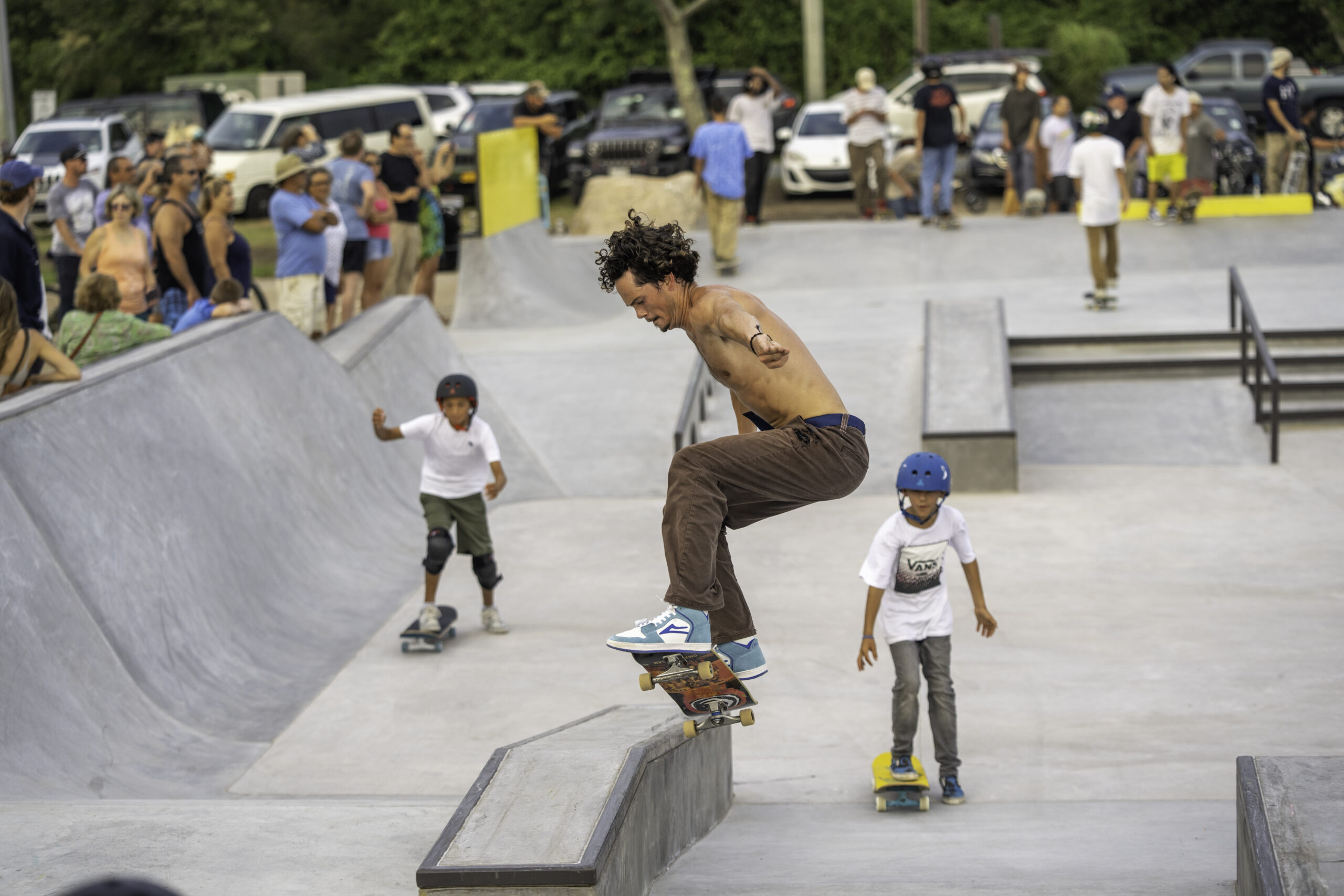 The Montauk community, as well as many visitors from across Long Island and New York City, came to skate and celebrate at the grand opening of the Montauk Skate Park on Friday. RON ESPOSITO PHOTOS