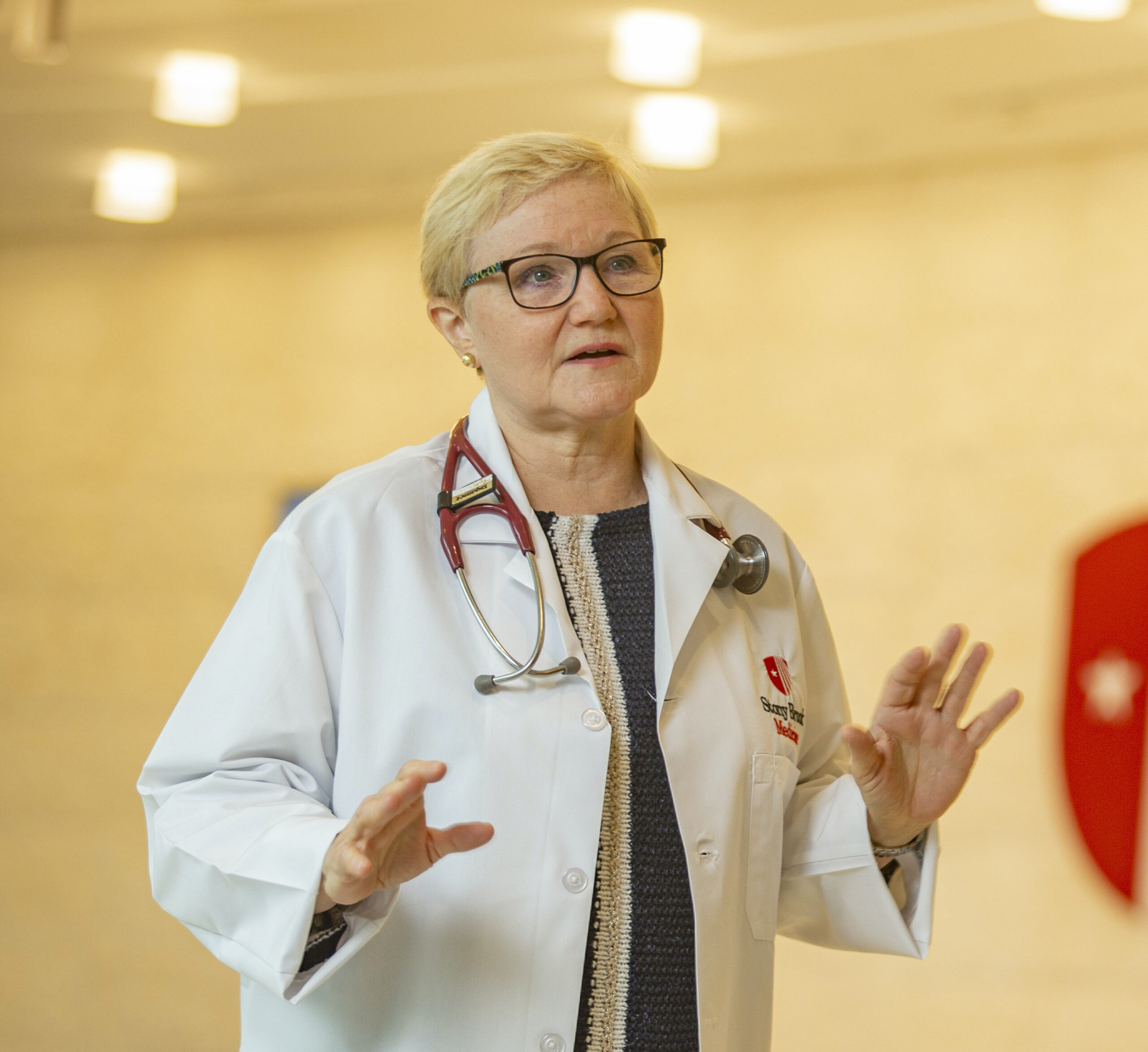 Dr. Susan Donelan, Medical Director of Healthcare Epidemiology at Stony Brook University Hospital.   COURTESY STONY BROOK MEDICINE