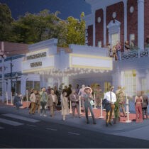 A rendering of the Southampton movie theater.  COURTESY ORSON CUMMINGS