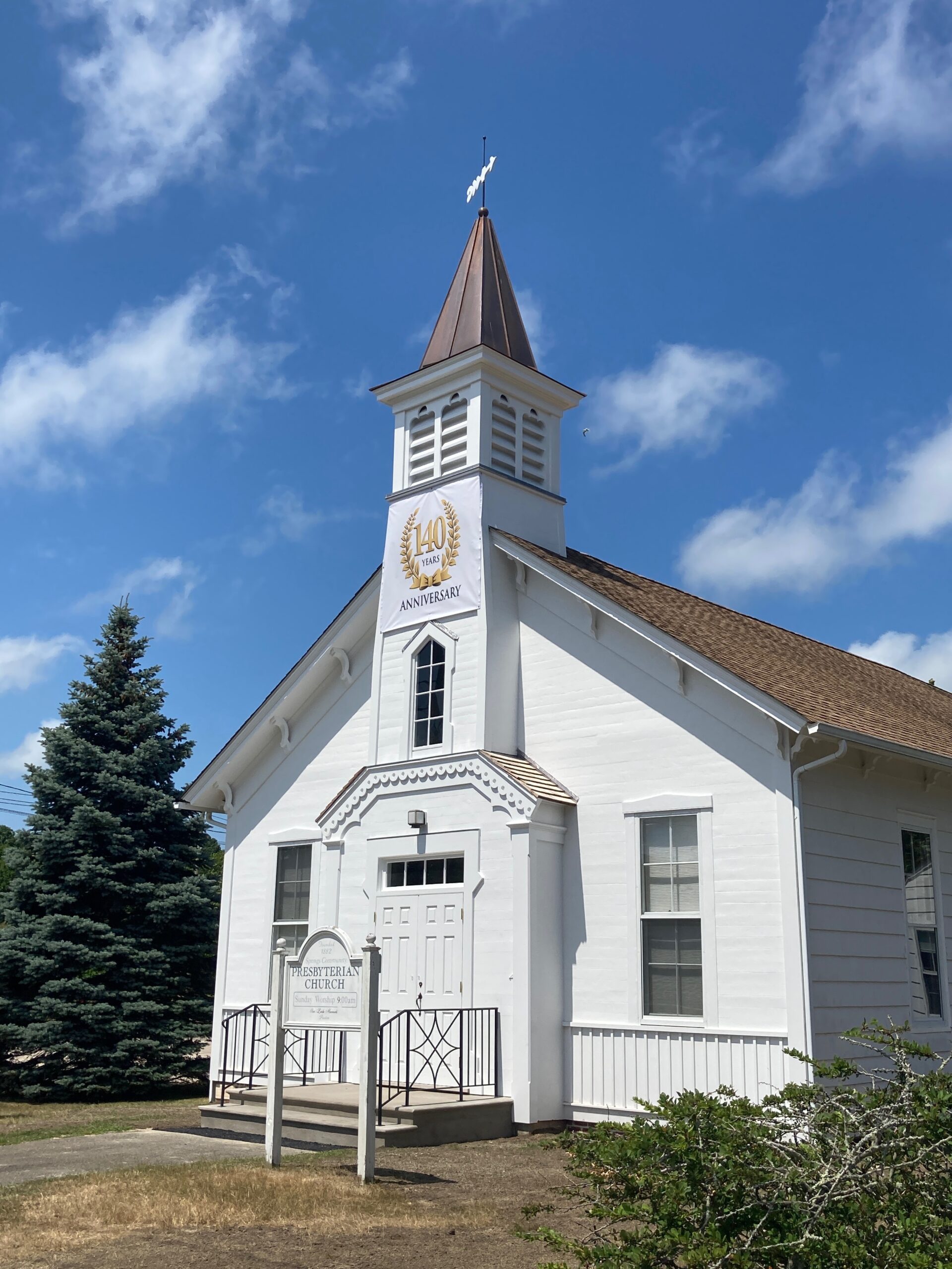 The Springs Community Presbyterian Church is celebrating its 140th anniversary this August. COURTESY DRU RALEY.