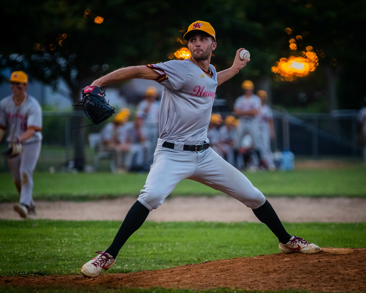 Queens College rising junior Liam Pulsipher, a Center Moriches graduate who played for the Hamptons Collegiate Baseball League's South Shore Clippers this summer, was voted HCBL 2022 Pitcher of the Year. DEMETRIUS KAZANAS