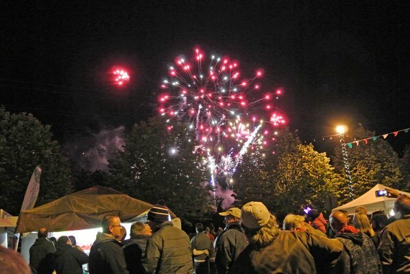 Fireworks are a highlight of the Hampton Bays San Gennaro Feast of The Hamptons . COURTESY SAN GENNARO COMMITTEE