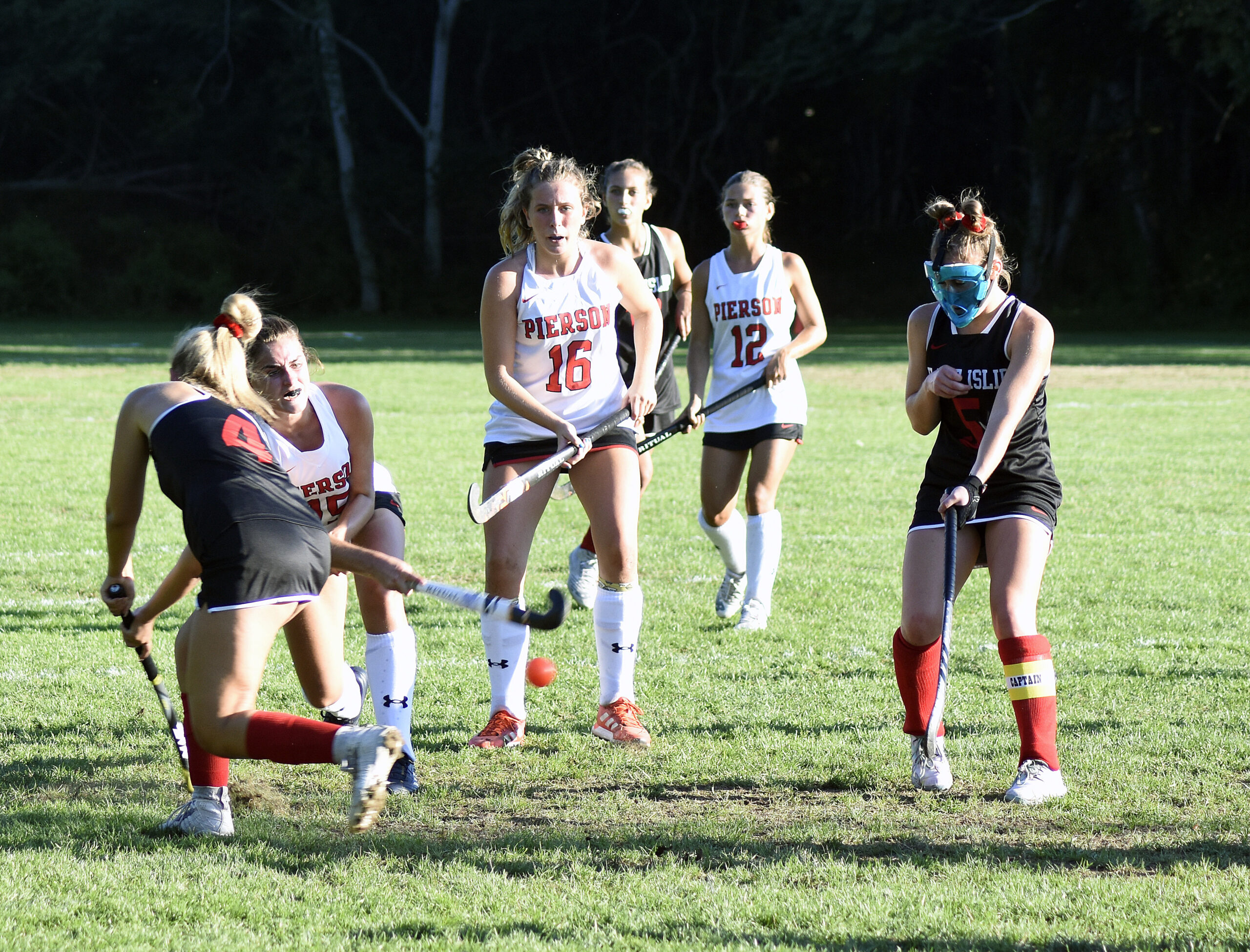 Pierson's Sophia Beech shoots and scores the game-winning goal with 4:39 remaining in the game.   DREW BUDD
