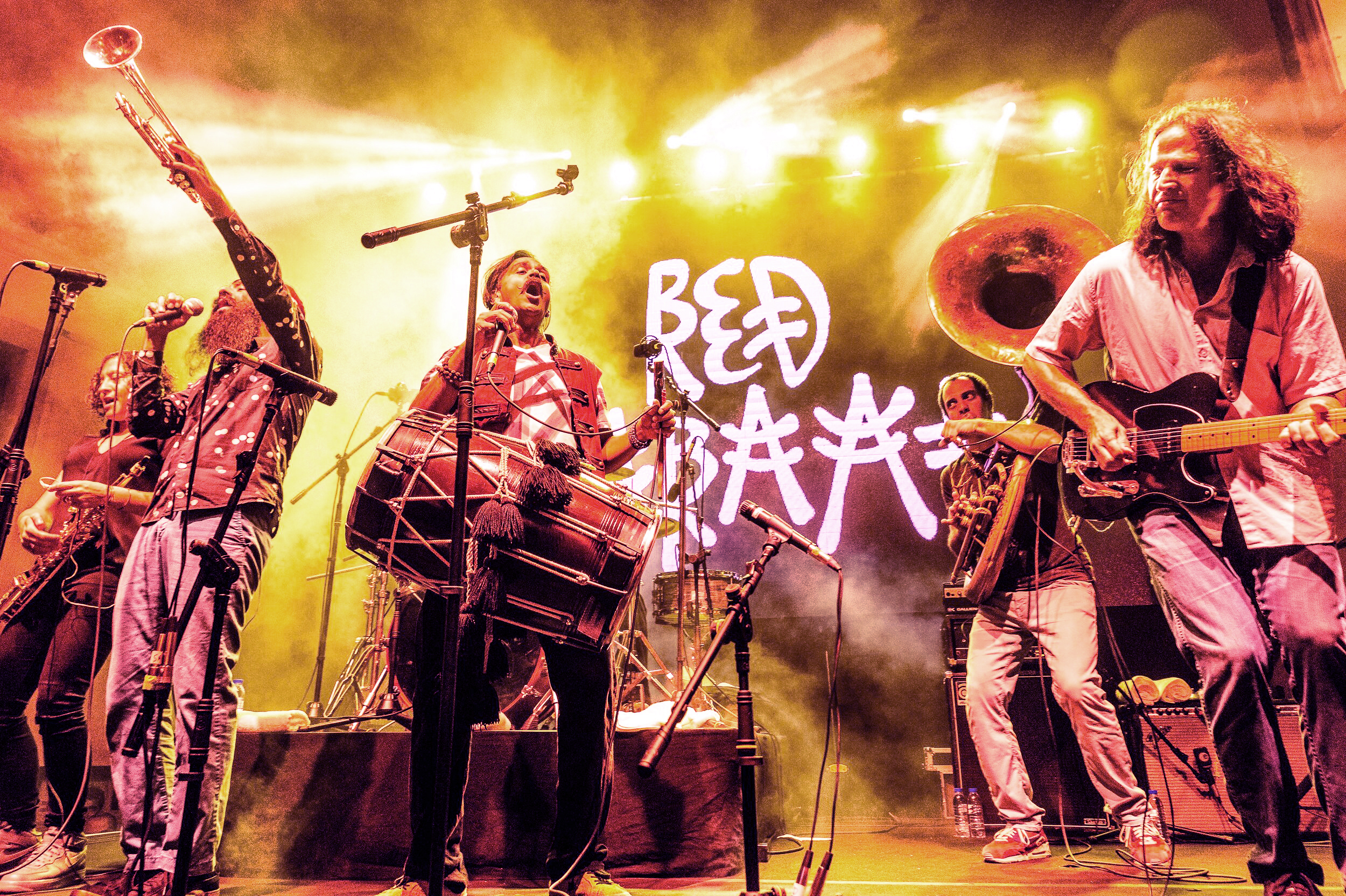 Red Baraat performs on September 23 as part of the Sag Harbor American Music Festival. COURTESY SHAMF