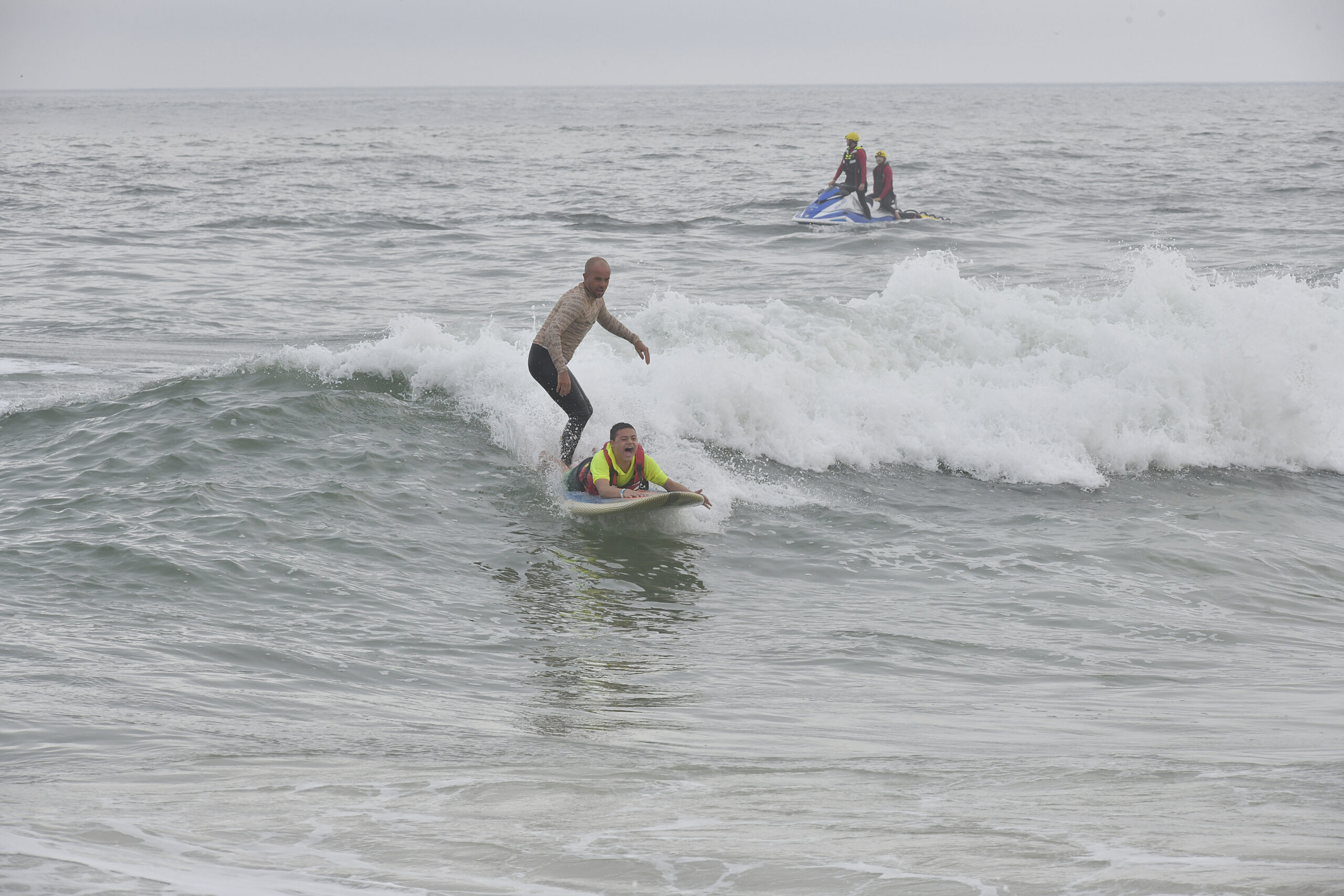 Surfers for Healing was held for the first time at Ponquogue Beach on September 14.   DANA SHAW
