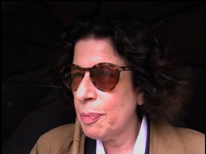 An image of writer Fran Lebowitz in Robin Leacock's documentary 