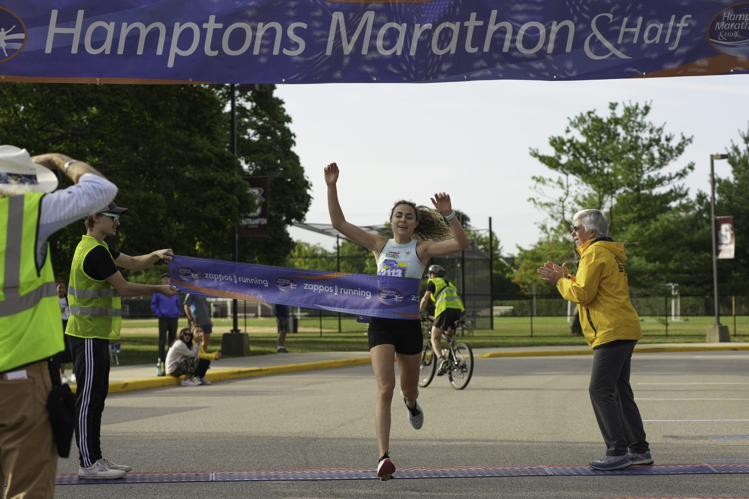 Stephanie Popovitch was the female champion of the 5K and placed second overall.    RON ESPOSITO