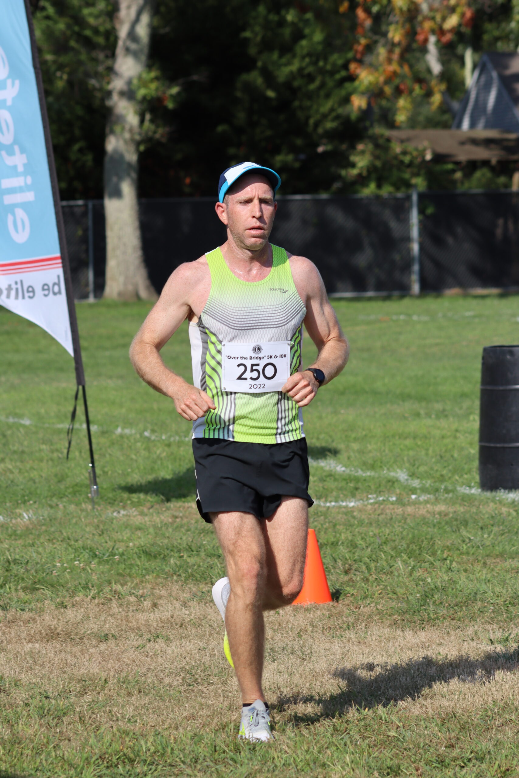 Louis Volle, 38, of Eastport was the 10K winner in 39:23, which set a new record for the race. CAILIN RILEY