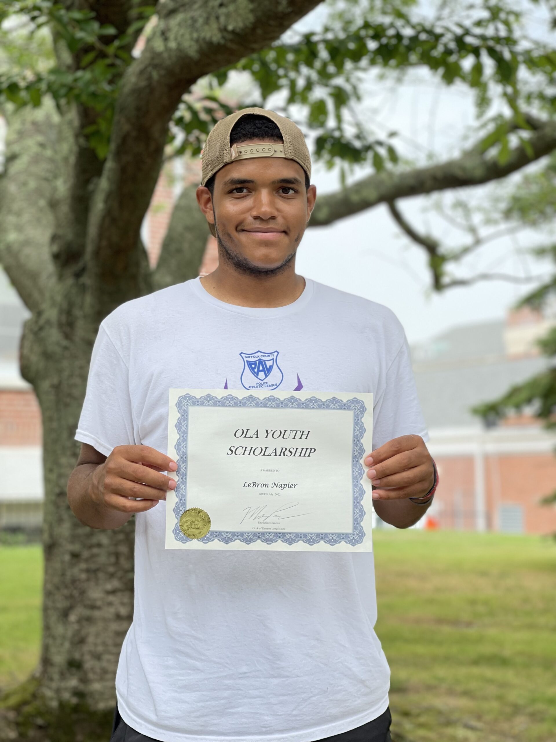 LeBron Napier was among the recipients of an OLA scholarship.