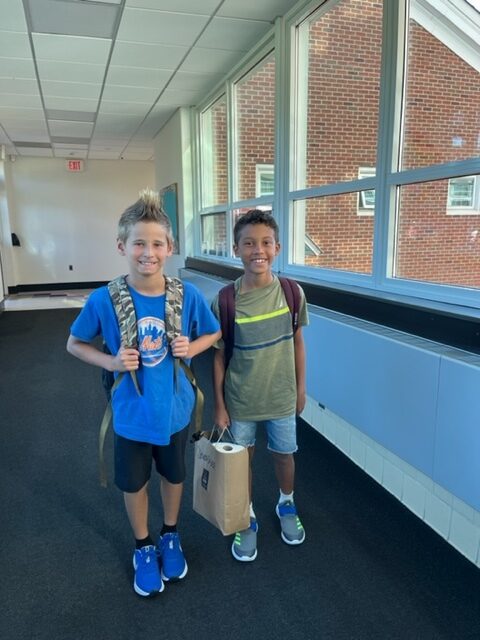 Southampton School District students, including fourth-graders  Connor Liebnitzsky and Donovan Lee, returned for classes on Thursday as the new school year got underway. COURTESY SOUTHAMPTON SCHOOL DISTRICT