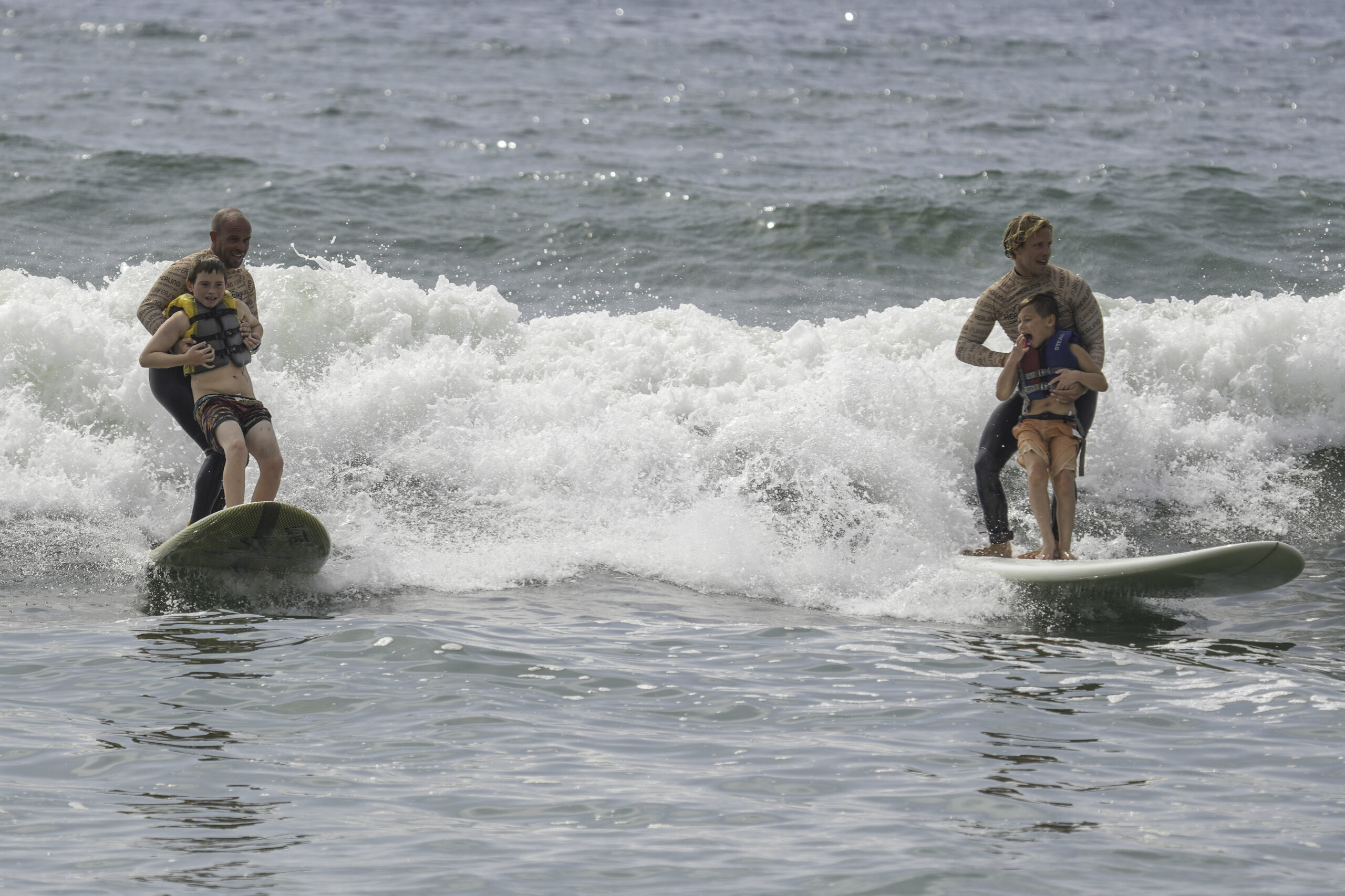Surfers for Healing was held for the first time at Ponquogue Beach on September 14.   RON ESPOSITO