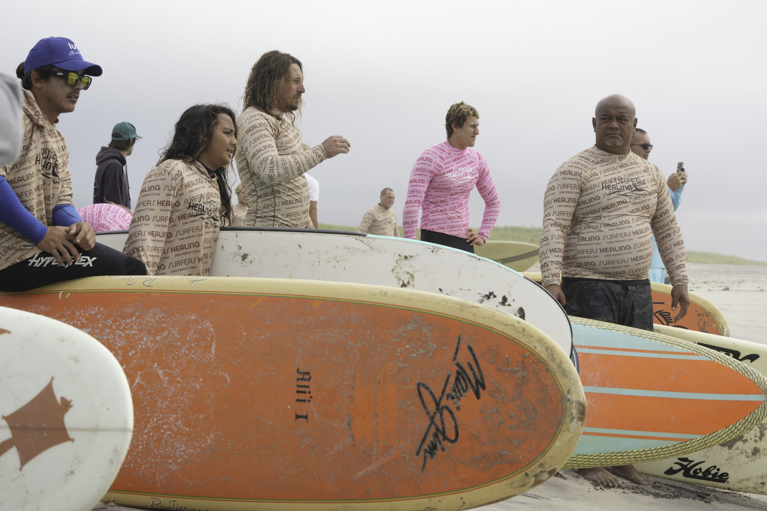 Surfers for Healing was held for the first time at Ponquogue Beach on September 14.   RON ESPOSITO