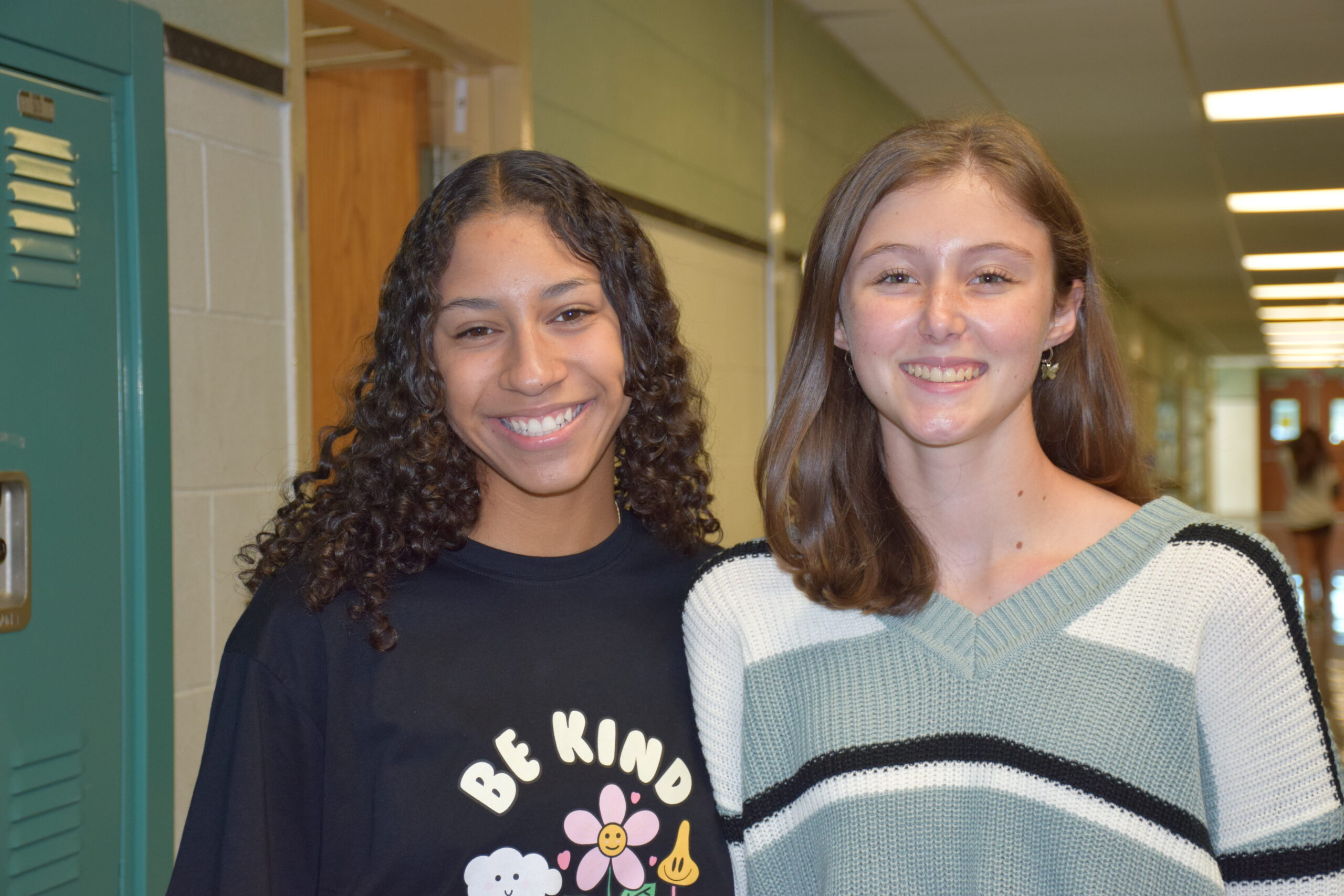 Westhampton Beach High School students Kylah Avery, left, and Meghan Kelly earned national recognition through the College Board National Recognition Program. COURTESY WESTHAMPTON BEACH SCHOOL DISTRICT