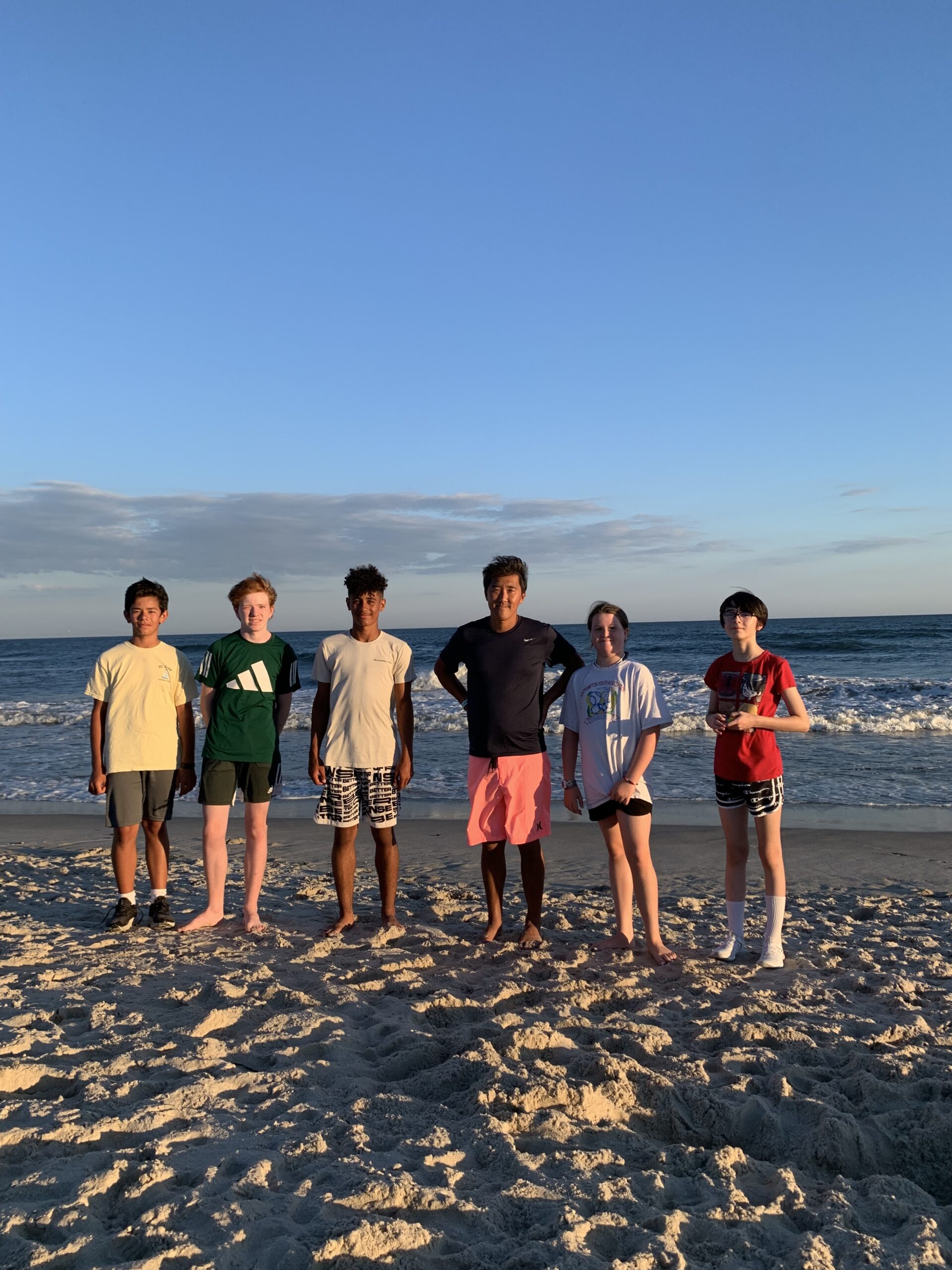 The Our Lady of the Hamptons School cross country team is well into training for the new season, getting in early practices, sometimes at the beach. COURTESY OUR LADY OF THE HAMPTONS