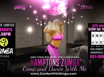 Zumba on Tuesdays 6:30PM at Dance Centre of The Hamptons