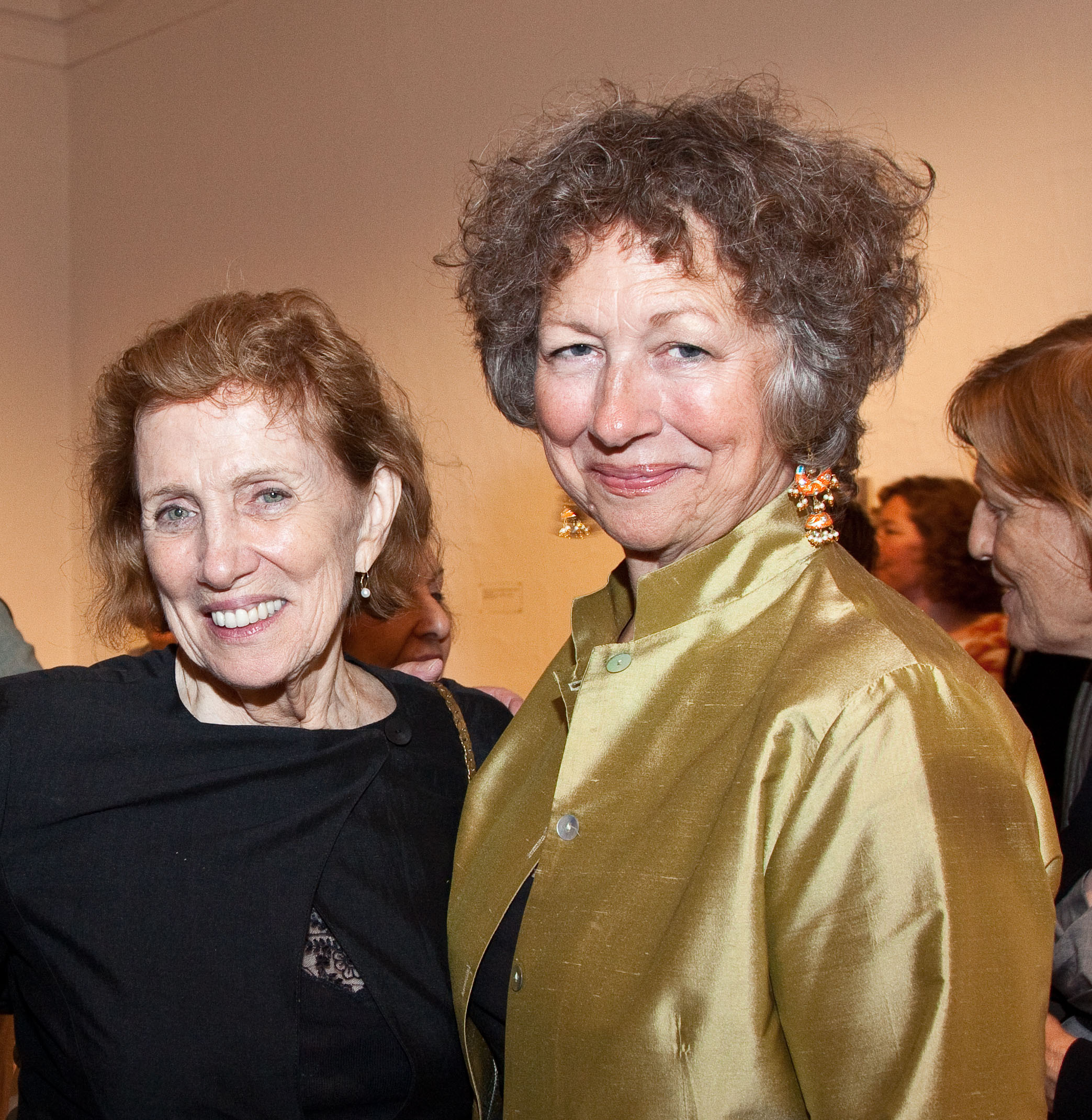 Alicia Longwell, right, at the opening of the 