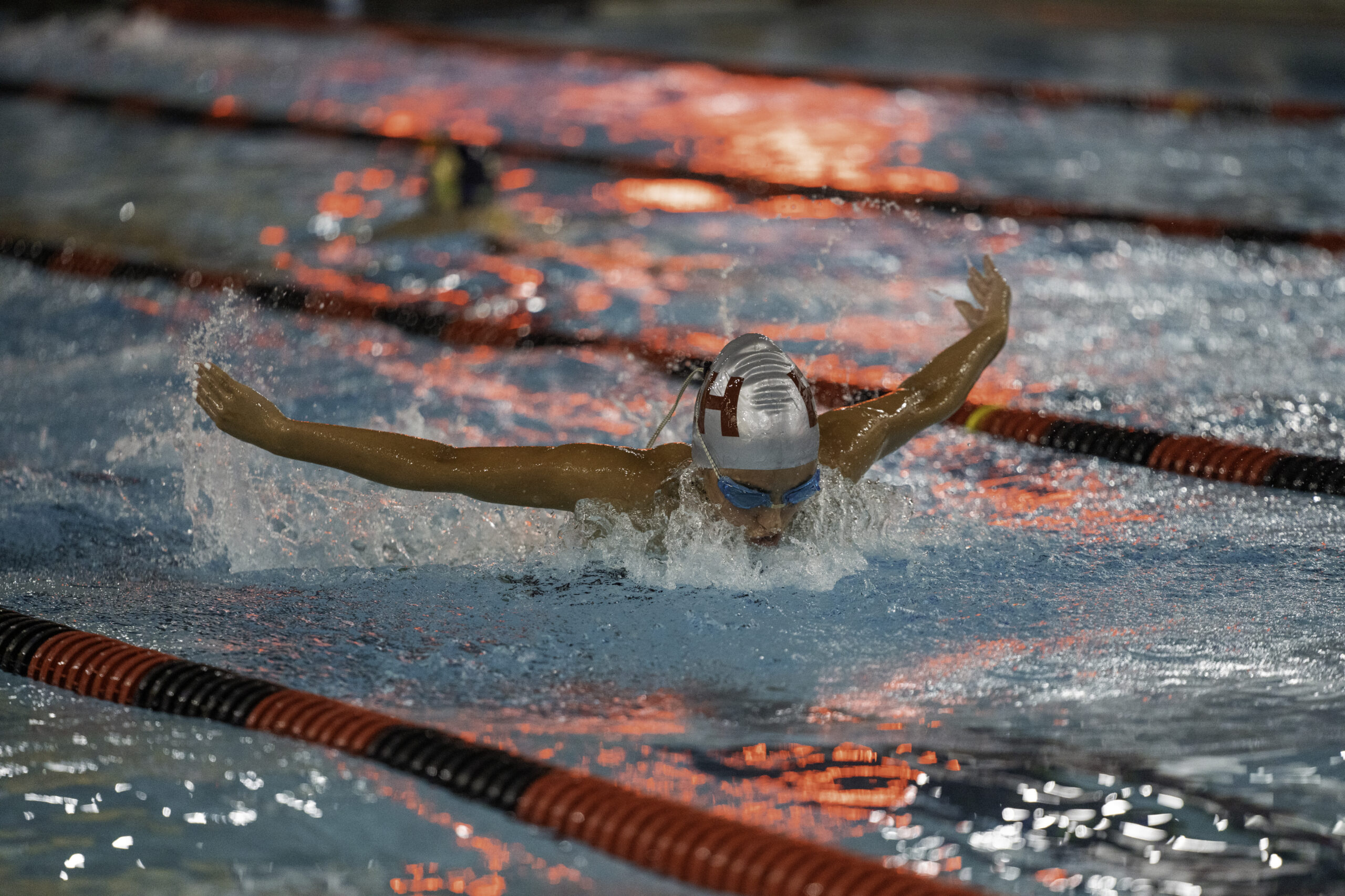 East Hampton sophomore Ava Castillo swims the 100-yard freestyle. RON ESPOSITO
