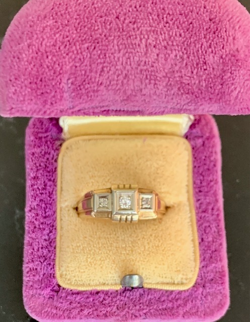Gerda's engagement ring from Herbie Haupt. COURTESY LESLIE SAURE'