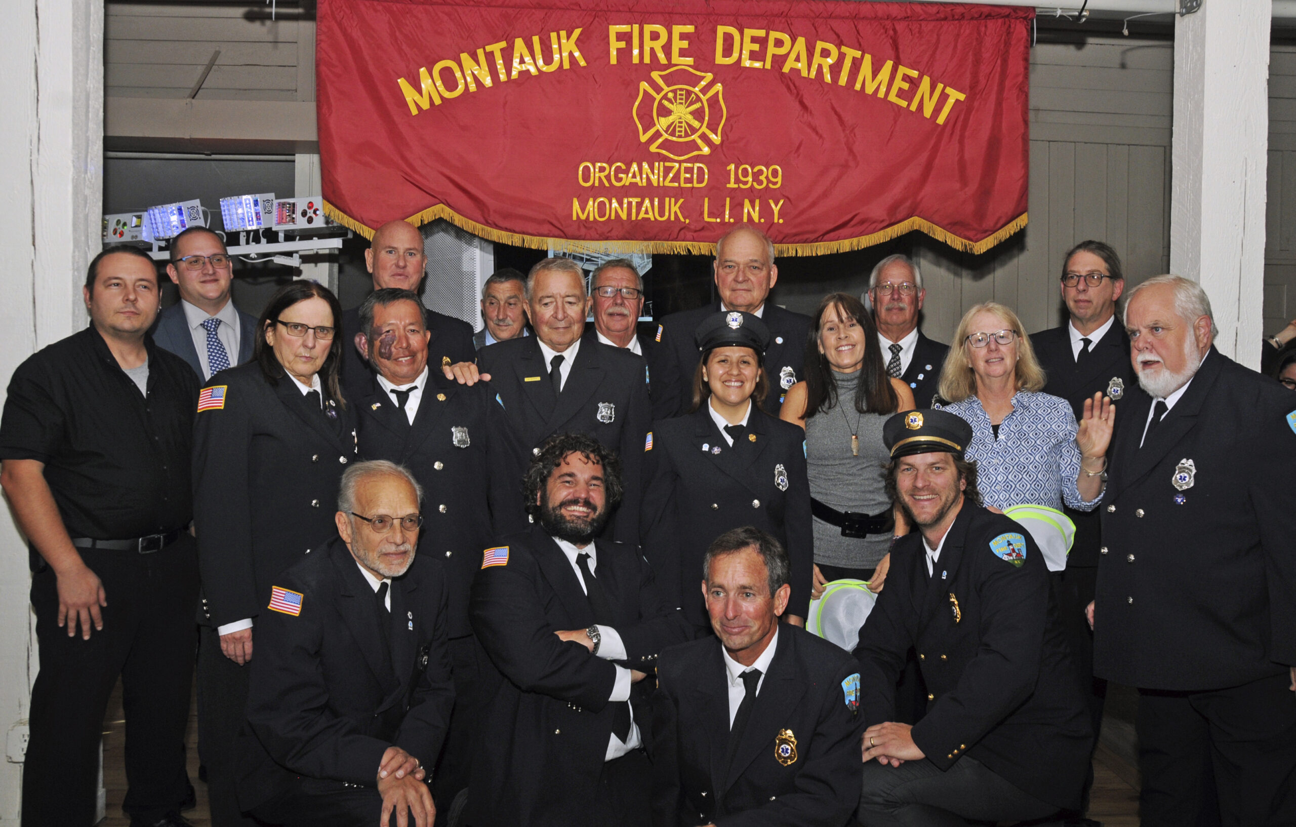 Montauk Fire Department Ambulance Company No. 4 won Company of the Year for 2020 at the department's inspection dinner on Friday evening at at Gosman's Restaurant.  RICHARD LEWIN