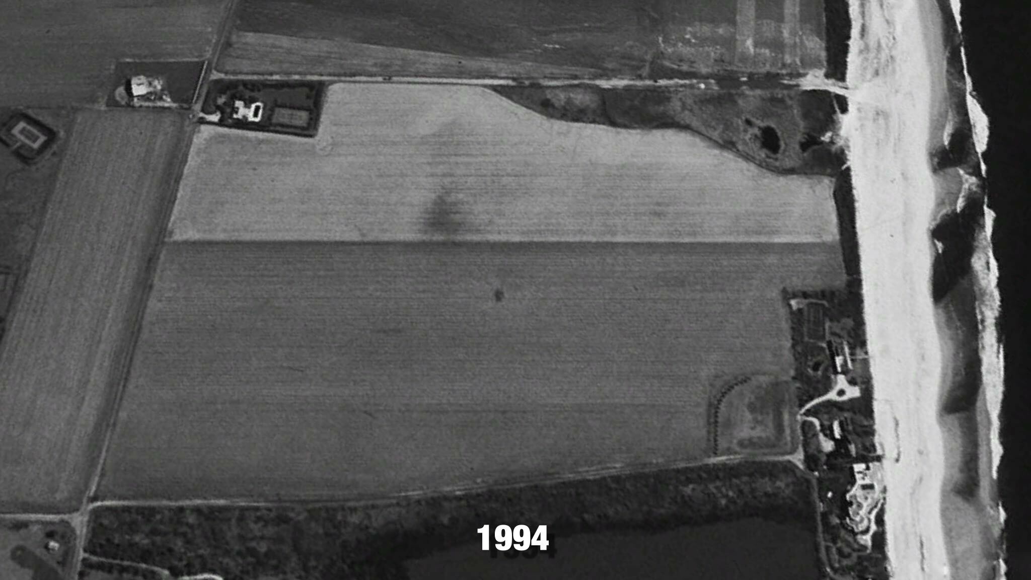 The former farm where Ira Rennert's Fairfield estate now stands. GOOGLE EARTH/COURTESY 'ONE BIG HOME'