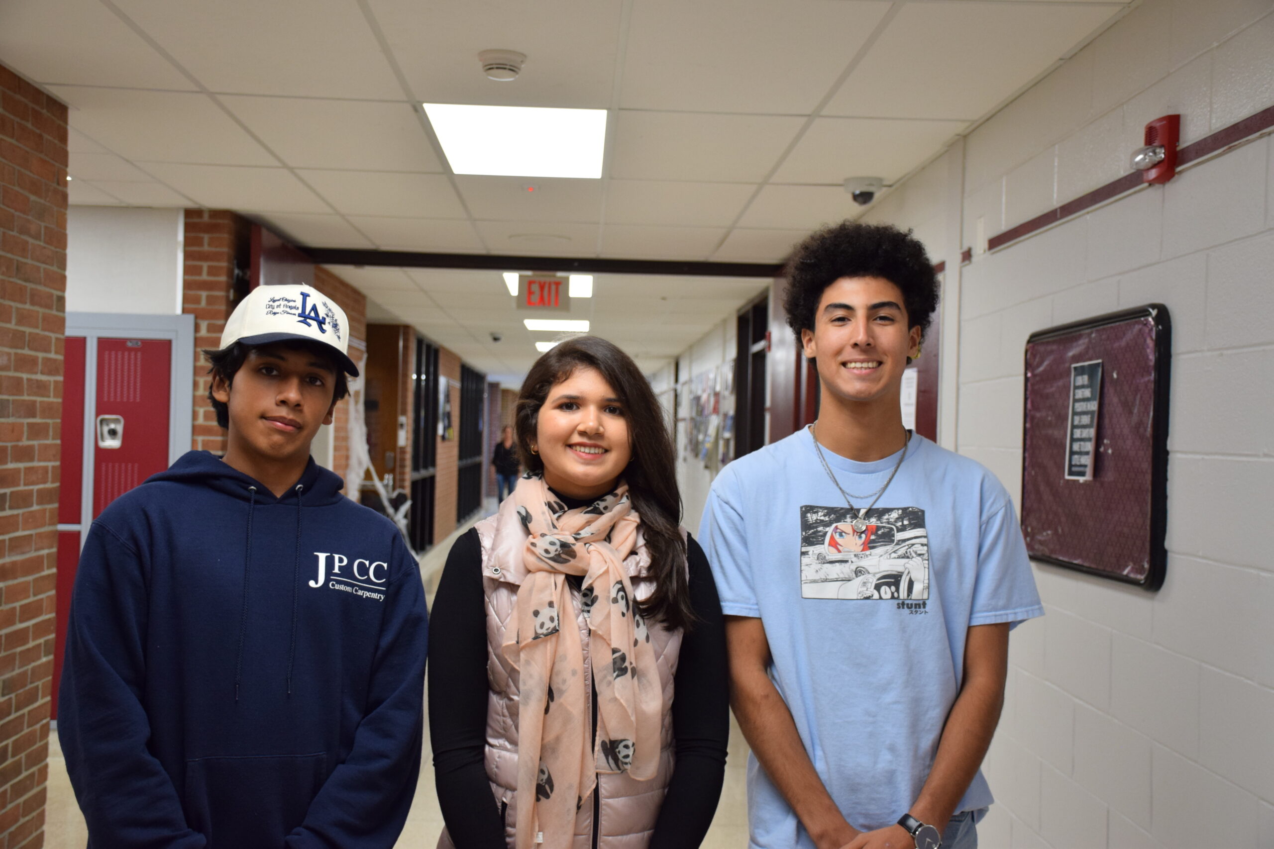Southampton High School students Brandon Perez, Sophia Oliveira and Yassine Boukaissi earned national recognition through the College Board National Recognition Program. COURTESY SOUTHAMPTON SCHOOL DISTRICT